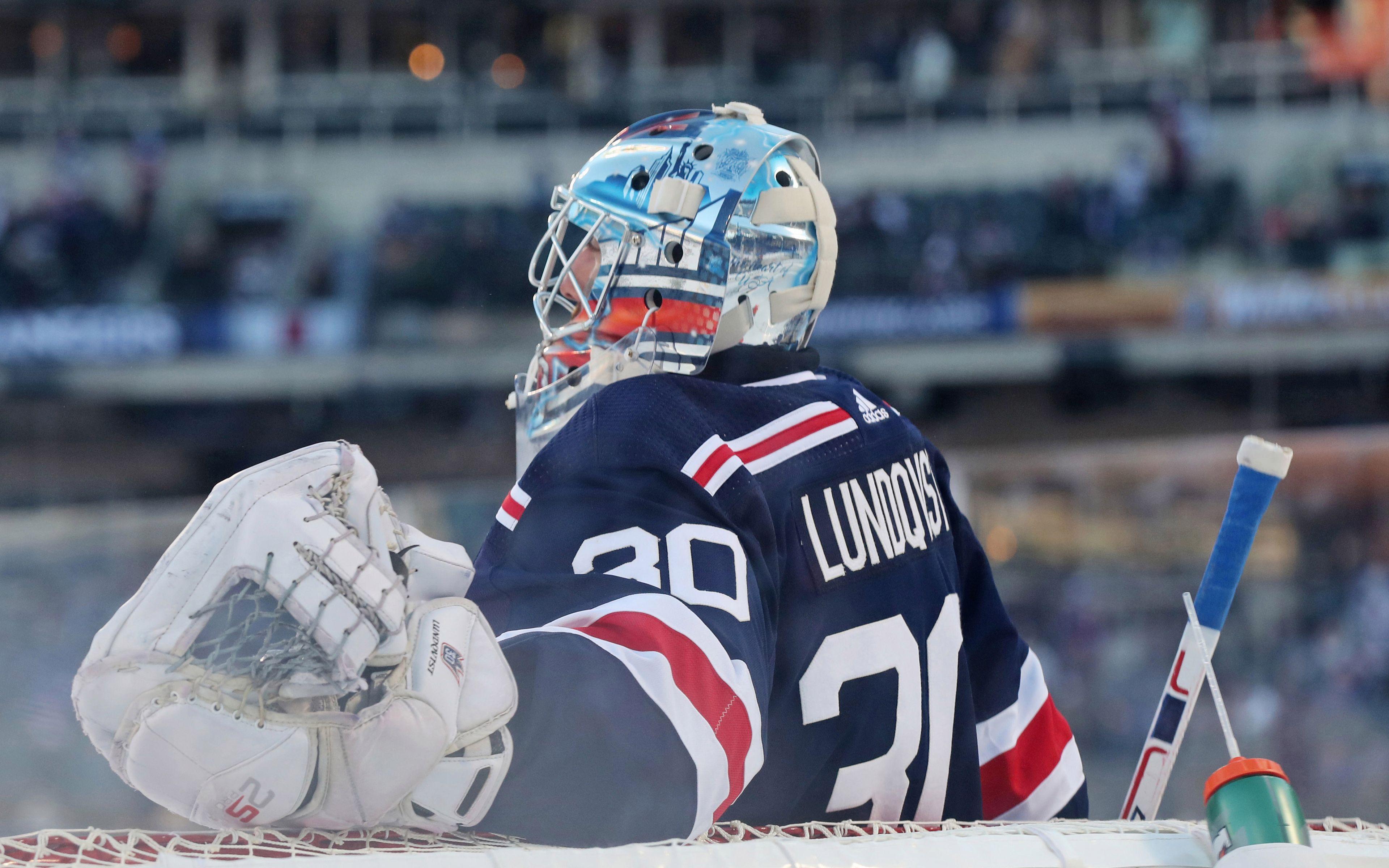 3840x2400 Download wallpaper Henrik Lundqvist, 4k, hockey players, goalkeeper, New York Rangers, NHL, hockey for desktop with resolution 3840x2400. High Quality HD picture wallpaper