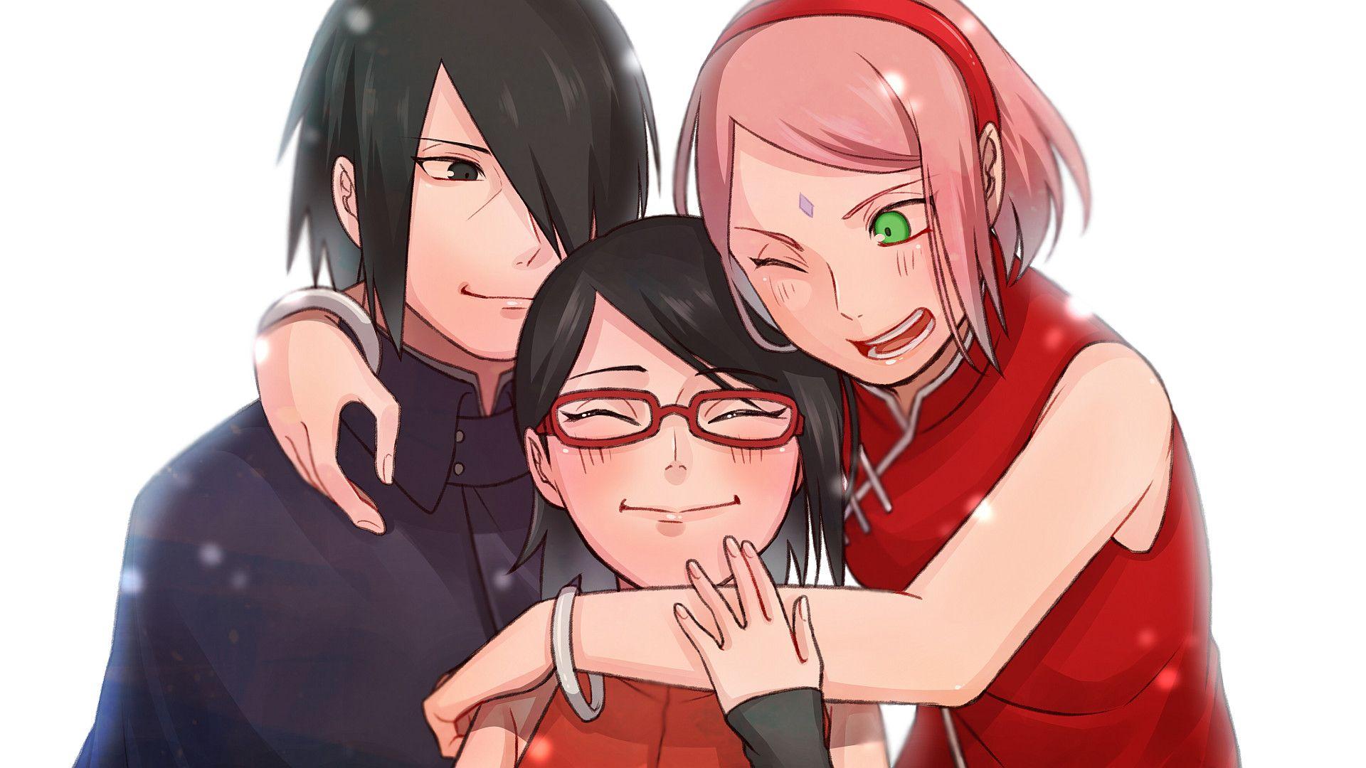 1920x1080 Sasuke and Sakura Wallpaper