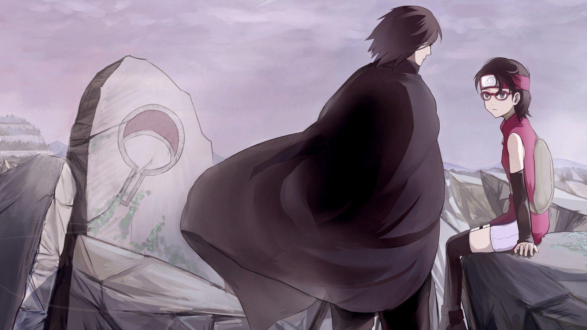 1920x1080 Download 1920x1080 Uchiha Sasuke, Uchiha Sarada, Naruto Wallpaper for Widescreen