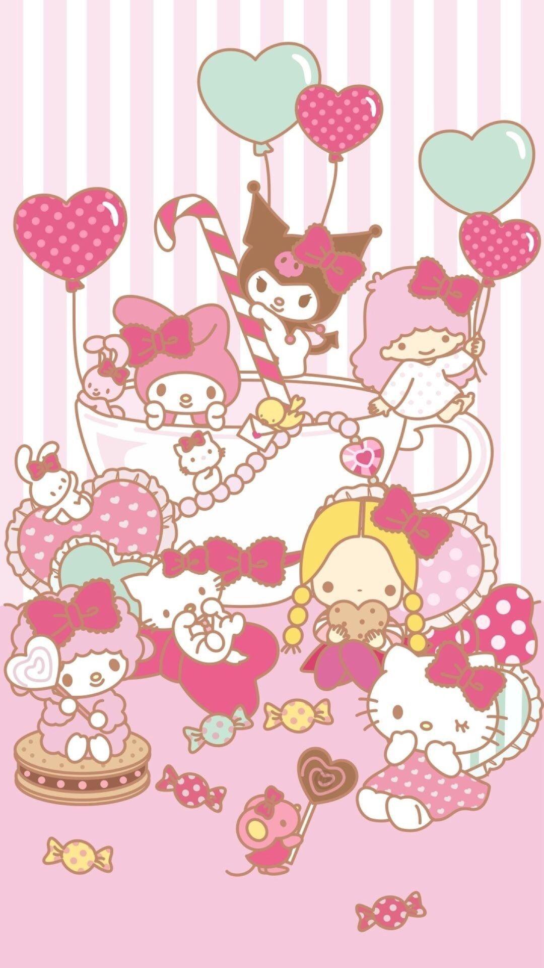 1080x1920 Sanrio. Hello kitty background, Hello kitty image, Sanrio hello kitty