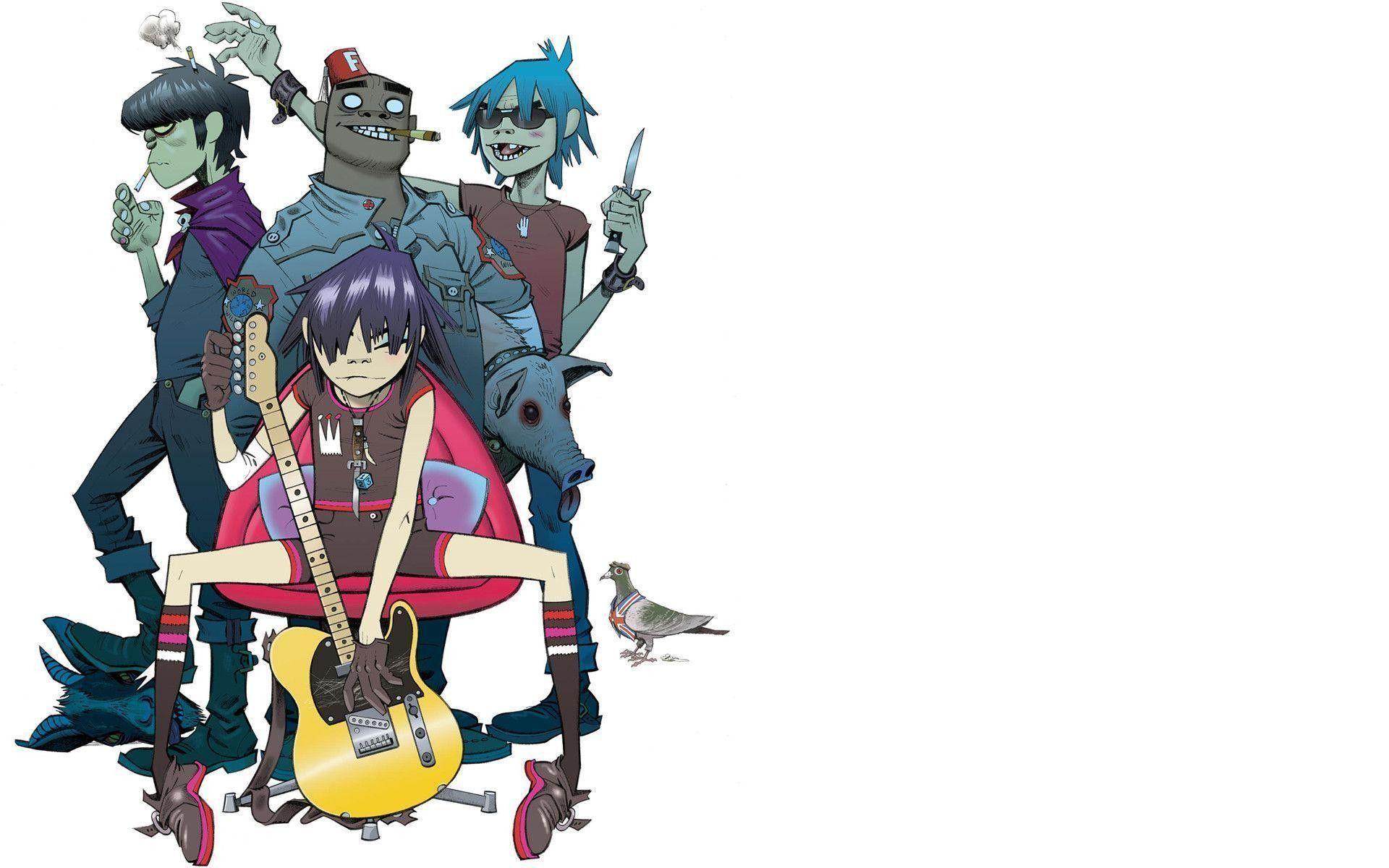 1920x1200 Noodle Gorillaz Wallpaper