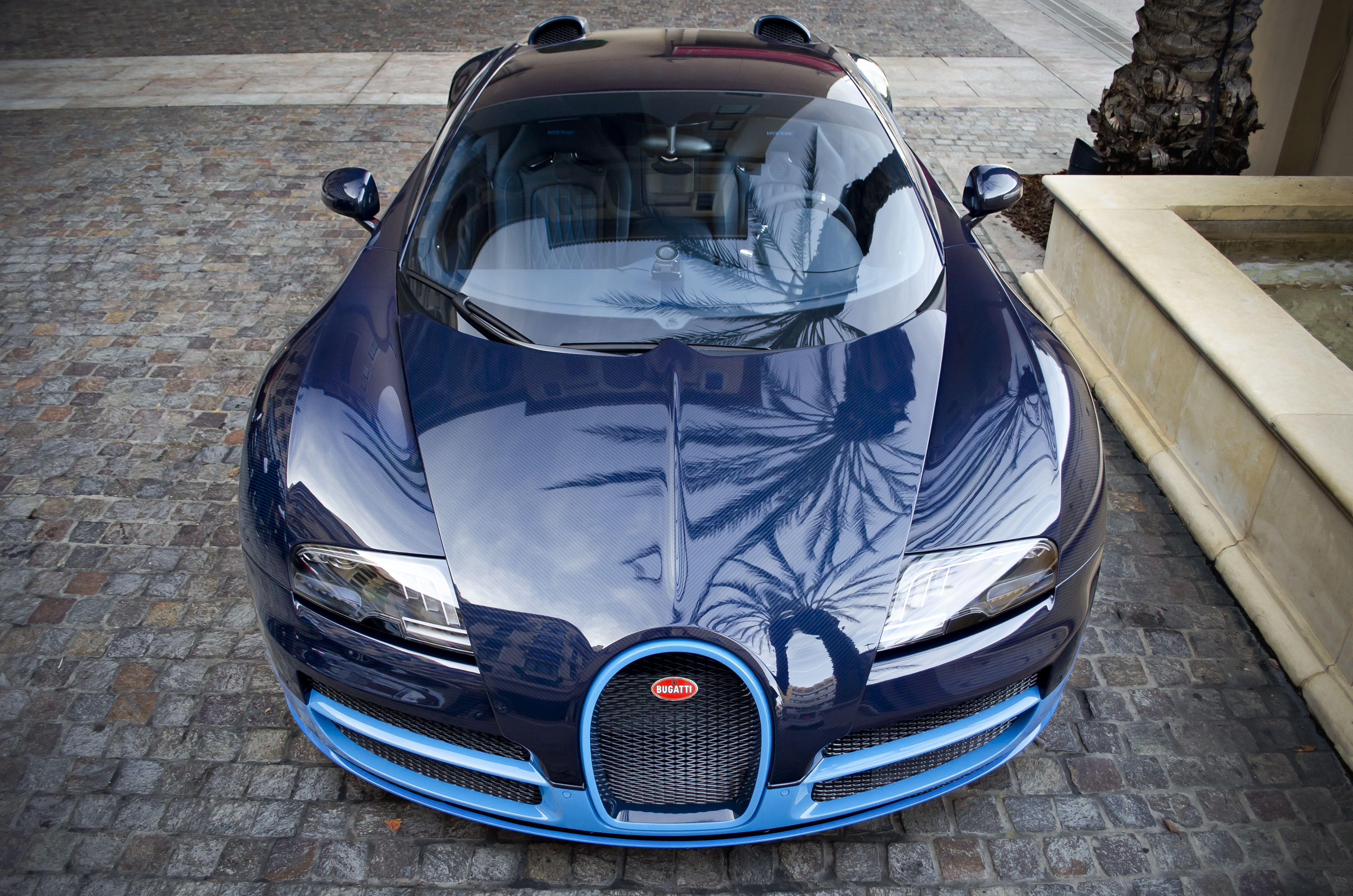 4928x3264 Blue Bugatti Veyron Grand Sport