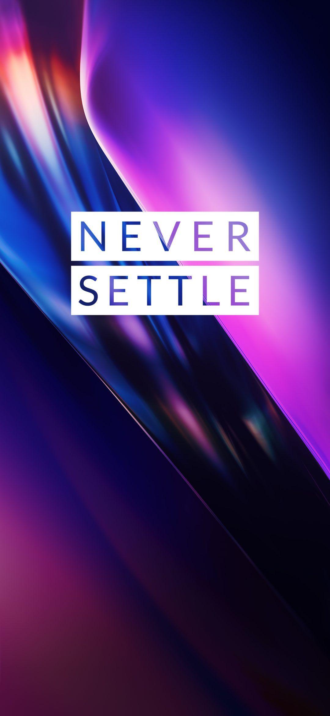 1080x2340 OnePlus 7T Wallpaper & Live Wallpaper (4K, Never Settle)