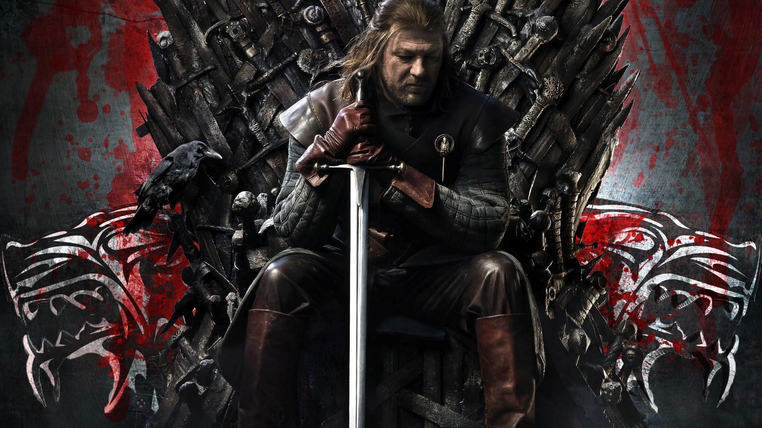 2560x1440 Game Of Thrones Iron Throne Ned Stark WQHD 1440P Wallpaper