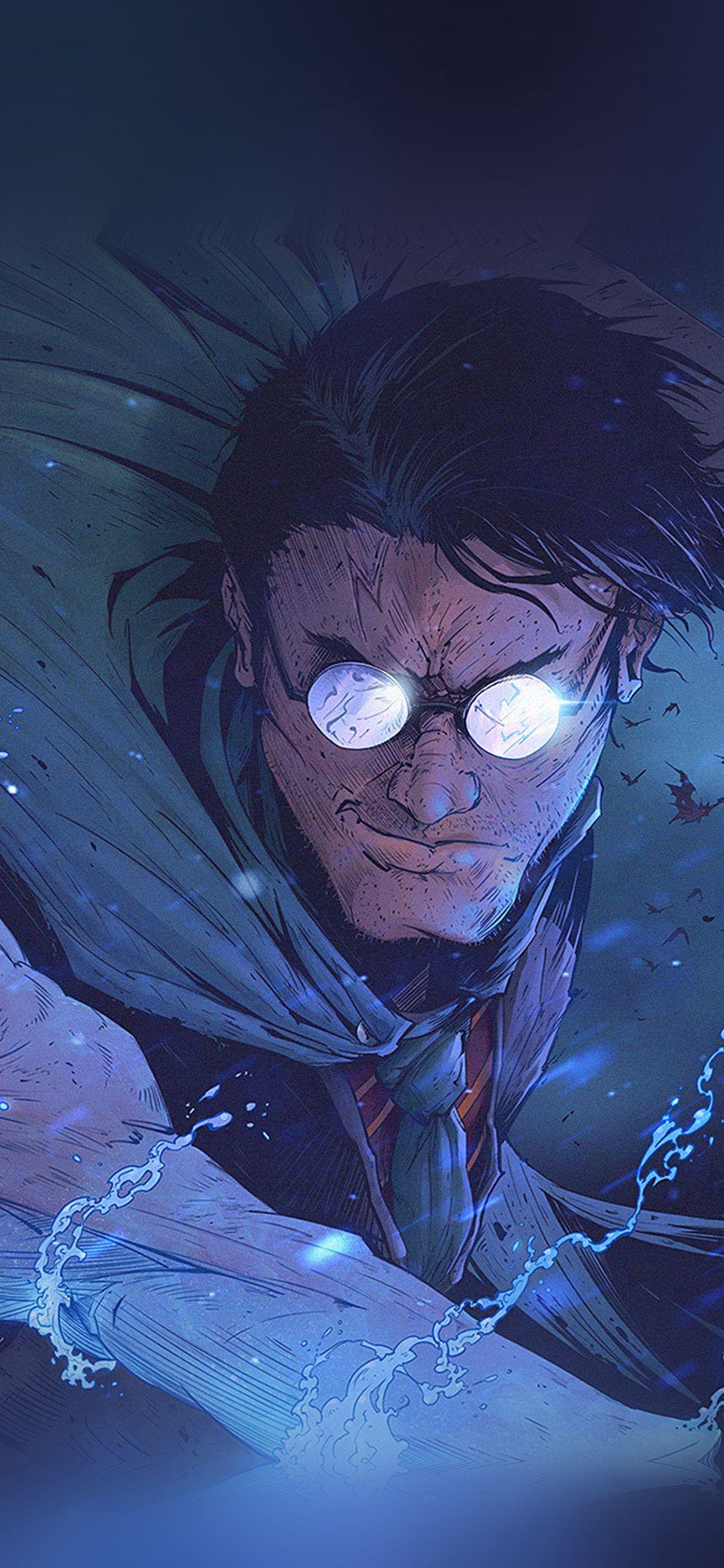 1125x2436 Harry Potter Toronto Revolver Paint Illustration Art Wallpaper
