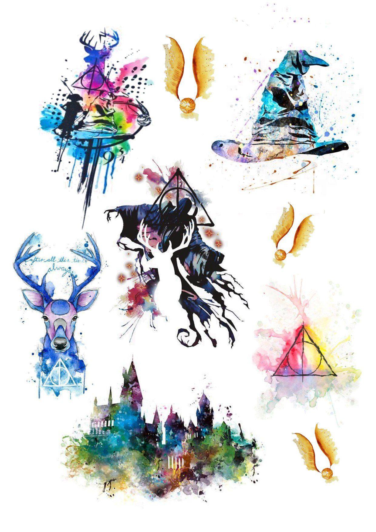 1240x1753 Harry Potter Watercolor