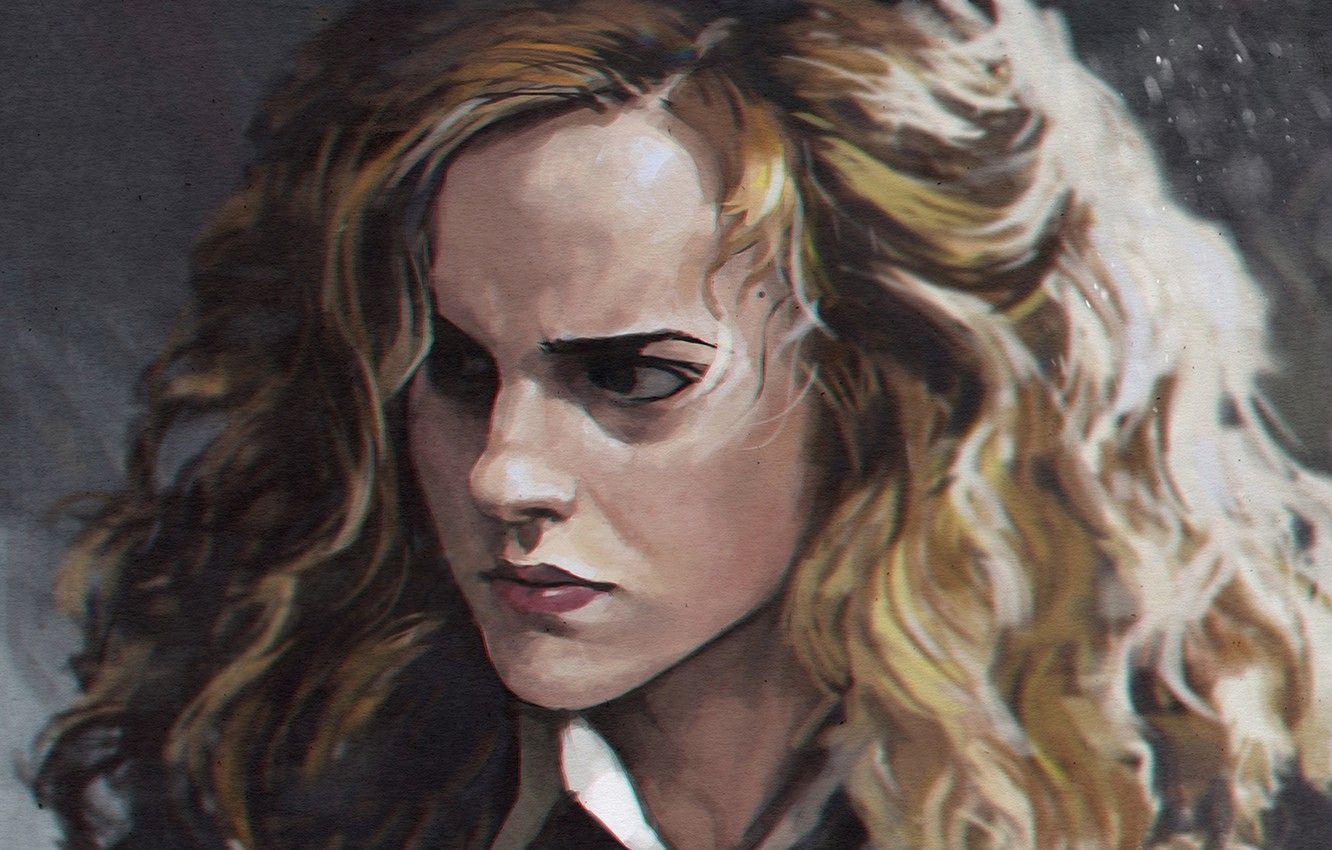 1332x850 Wallpaper Emma Watson, art, Harry Potter, Hermione Granger image for desktop, section фильмы