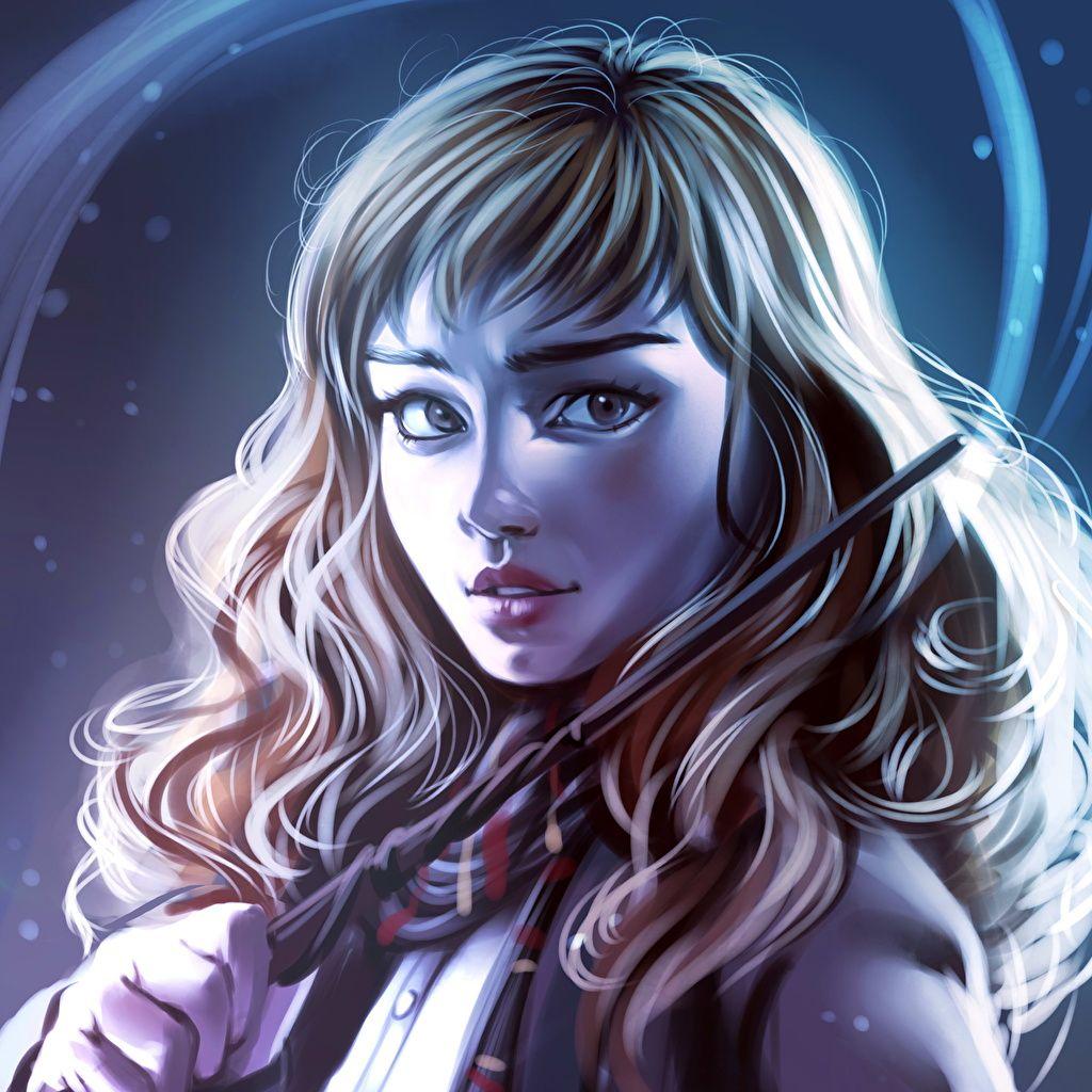 1024x1024 Wallpaper Harry Potter Emma Watson Brown haired Hermione Granger