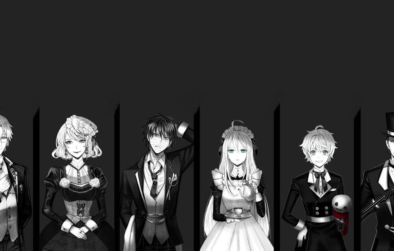 1332x850 Wallpaper Danny, Ray, Zack, Eddie, Cathy, Satsuriku no Tenshi, Angels Of Death, Bandaged Neck, Character Request, Bandaged Head image for desktop, section сёнэн