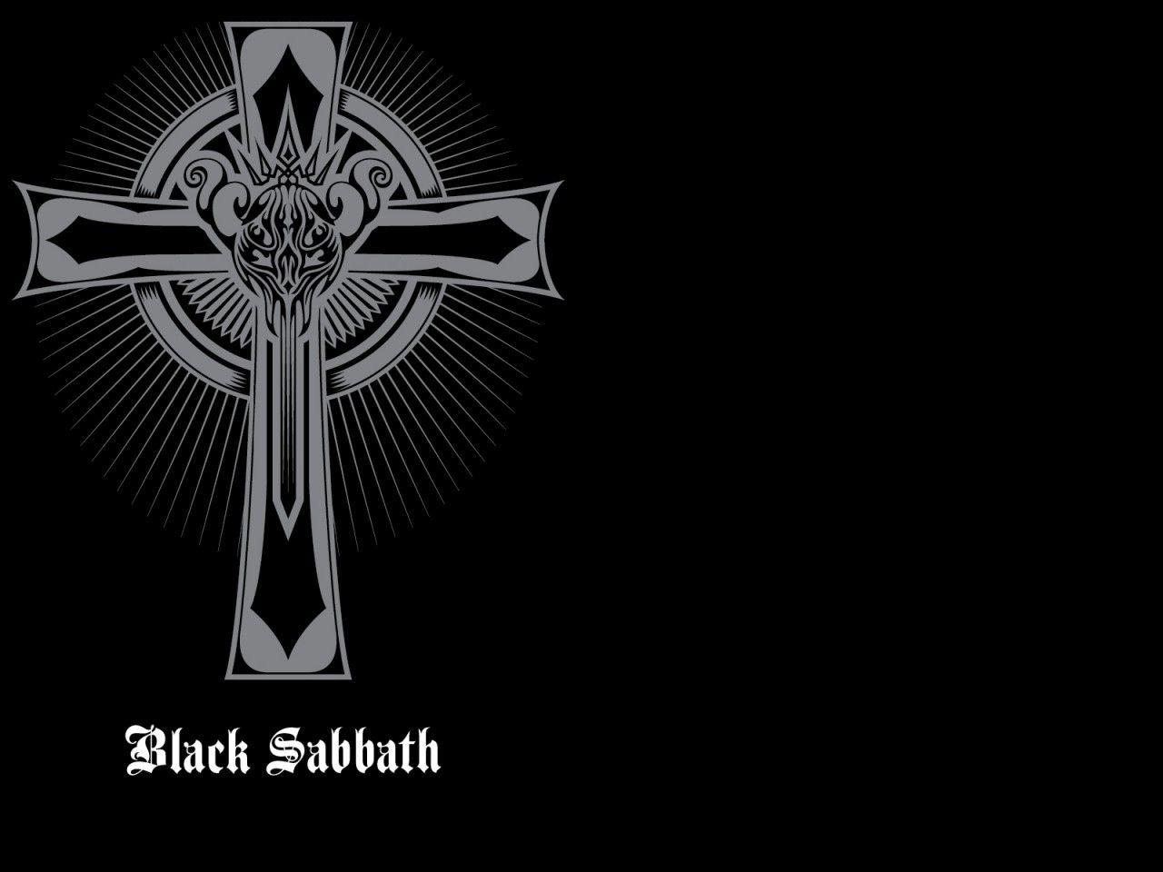 1280x960 Black Sabbath Cross Desktop Wallpaper
