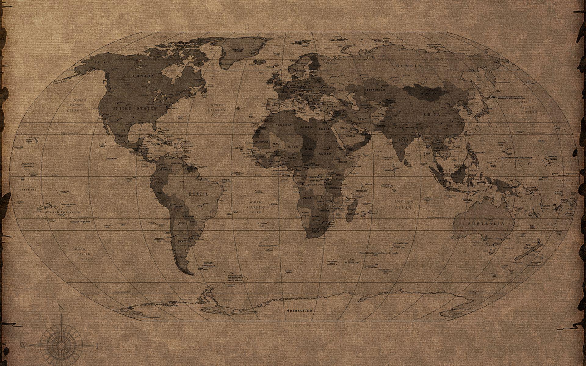 1920x1200 World Map Wallpaper 6244 1920x1200px