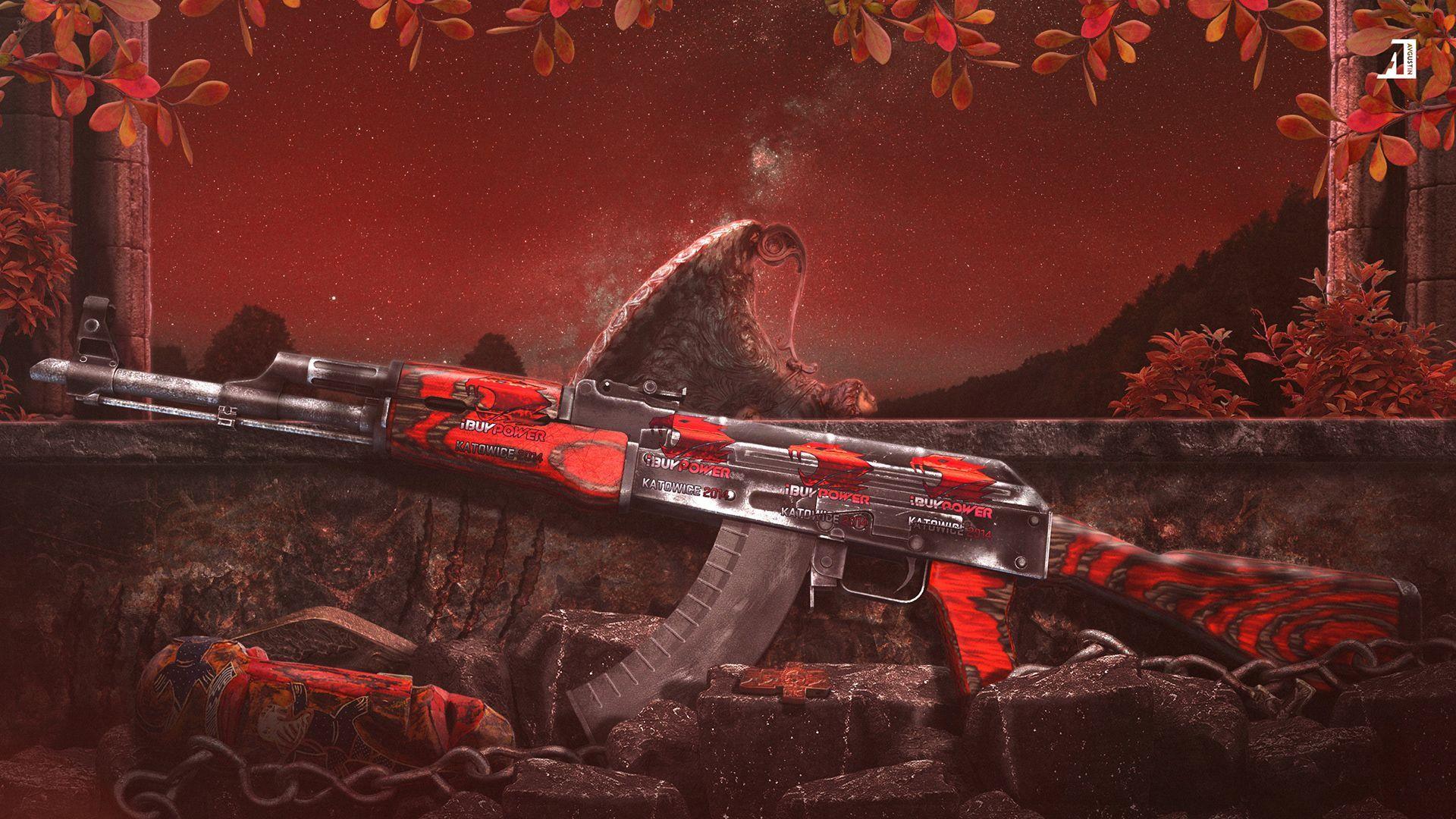 1920x1080 Photo Wallpaper Game, Night, Ak- Counter Strike Strike Global Offensive Wallpaper Pc HD Wallpaper