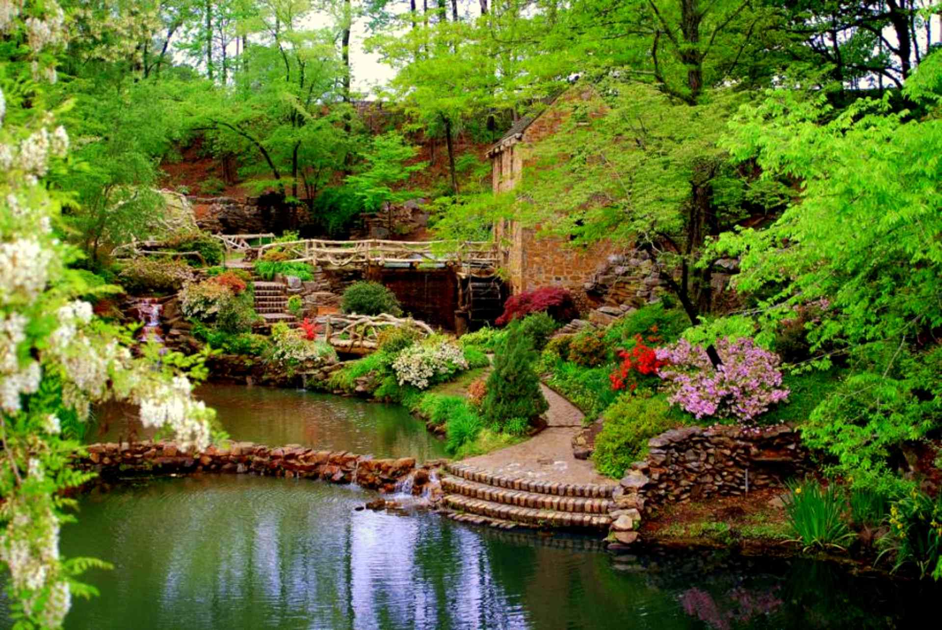 1920x1284 Free Garden HD Wallpaper 3D