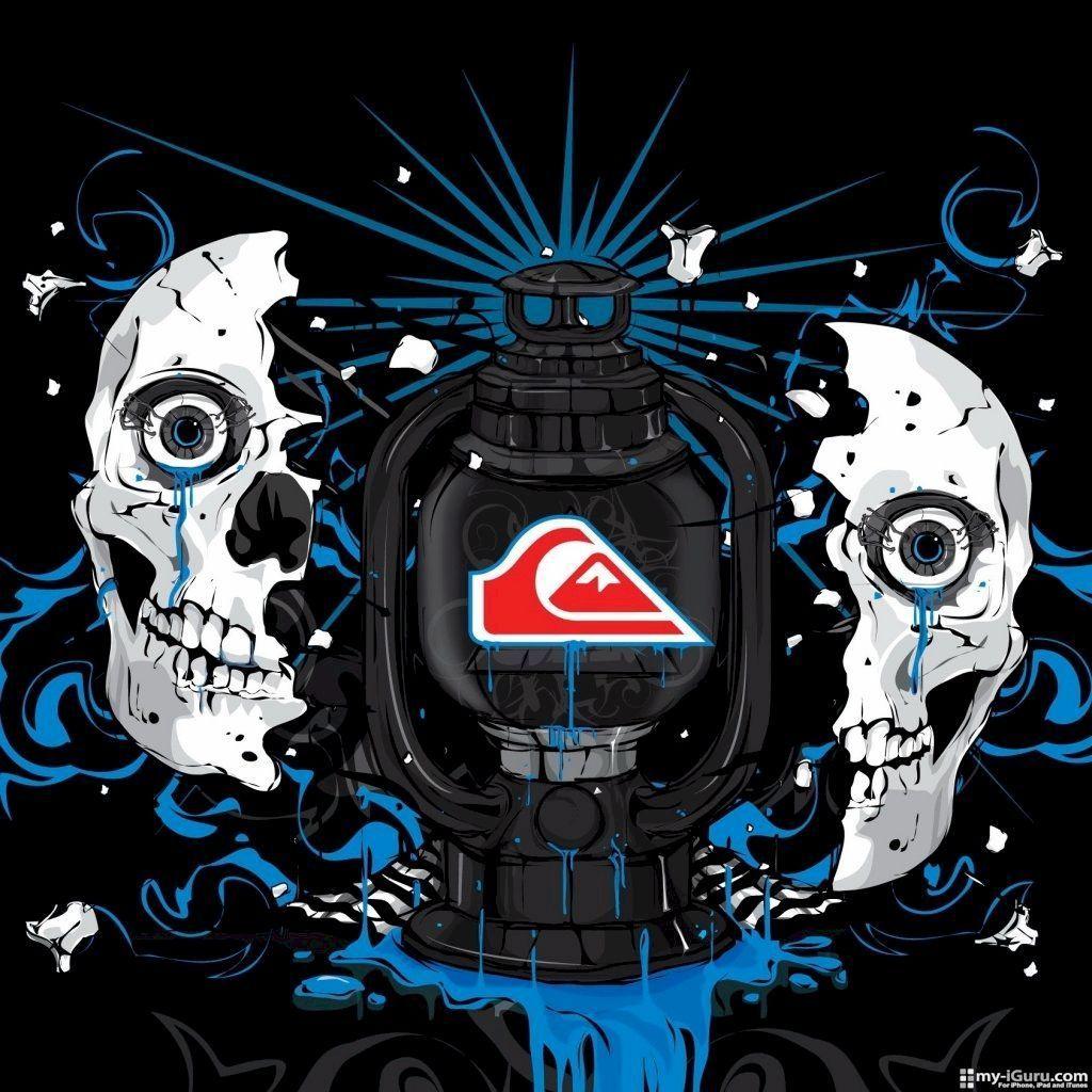 1024x1024 Quiksilver Logo 1024 x 1024 iPad Wallpaper / Brands Background