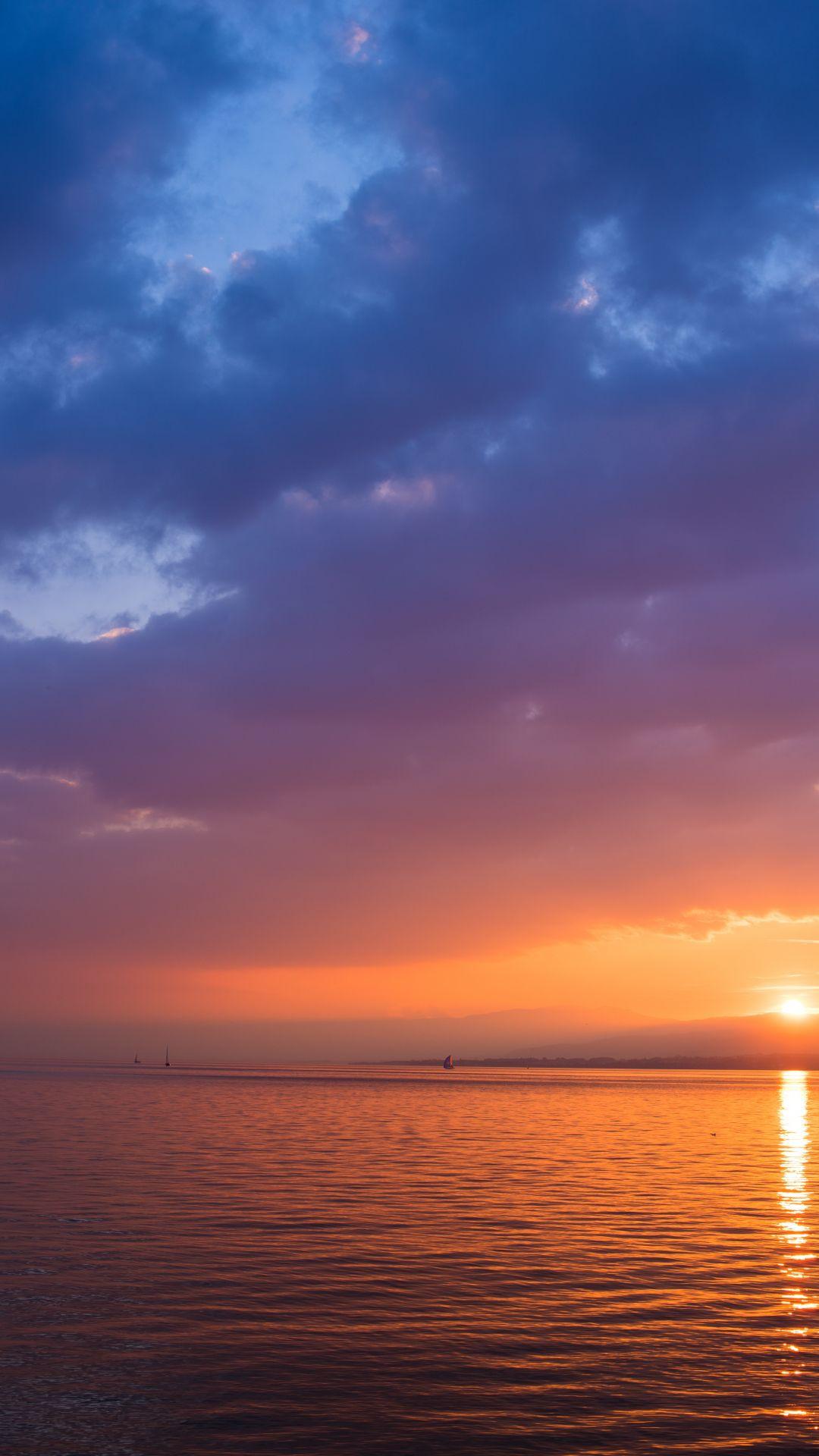 1080x1920 Ocean Sunset iPhone Wallpaper