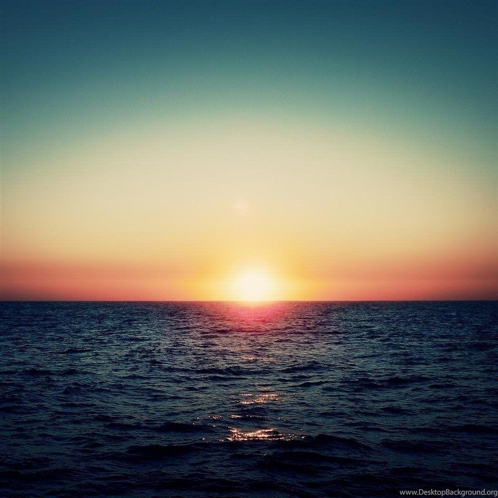 1024x1024 Ocean Sunset iPad Air Wallpaper Download iPhone Wallpaper iPad. Desktop Background