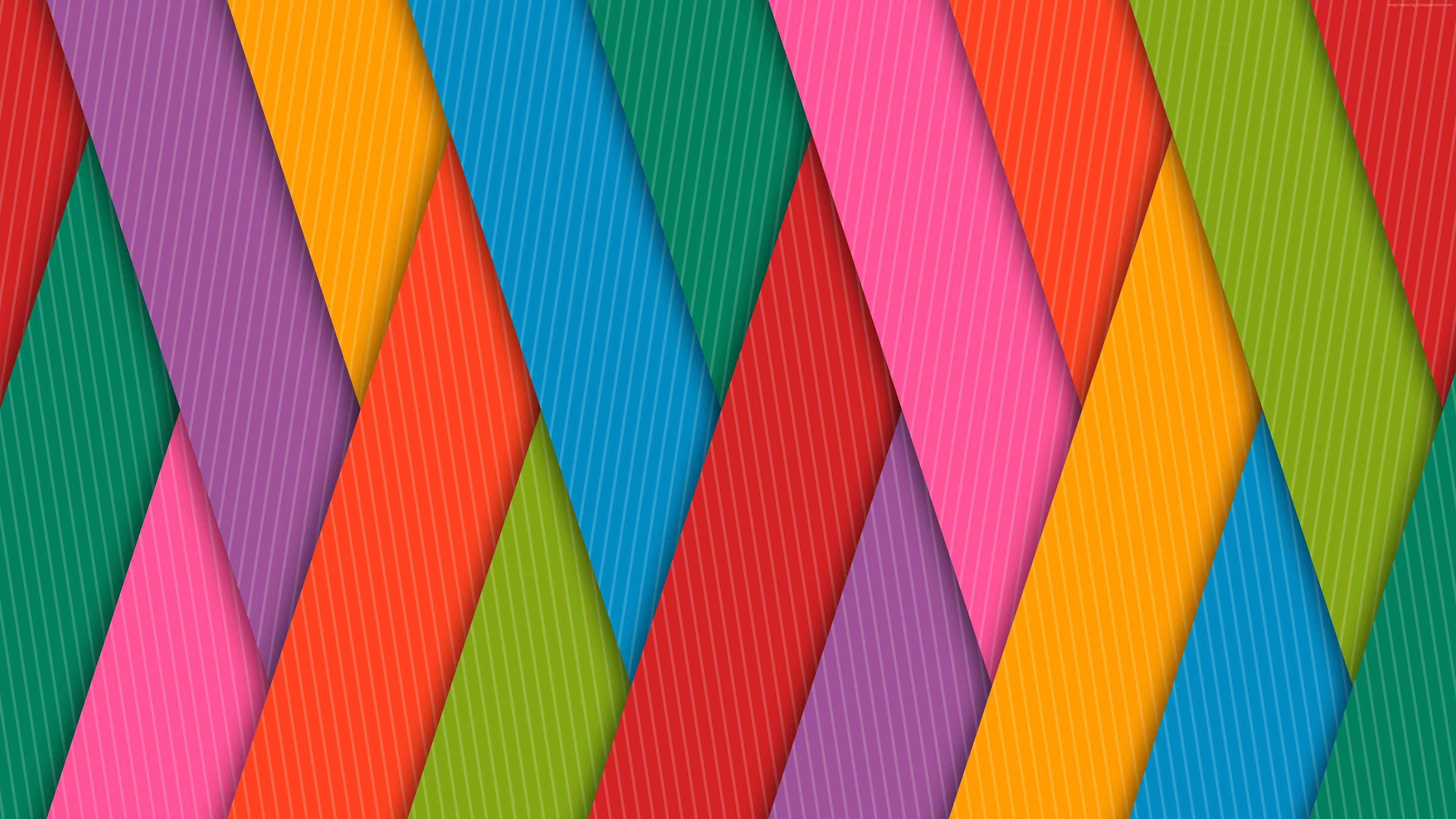 3840x2160 Colorful Strips UHD 4K Wallpaper
