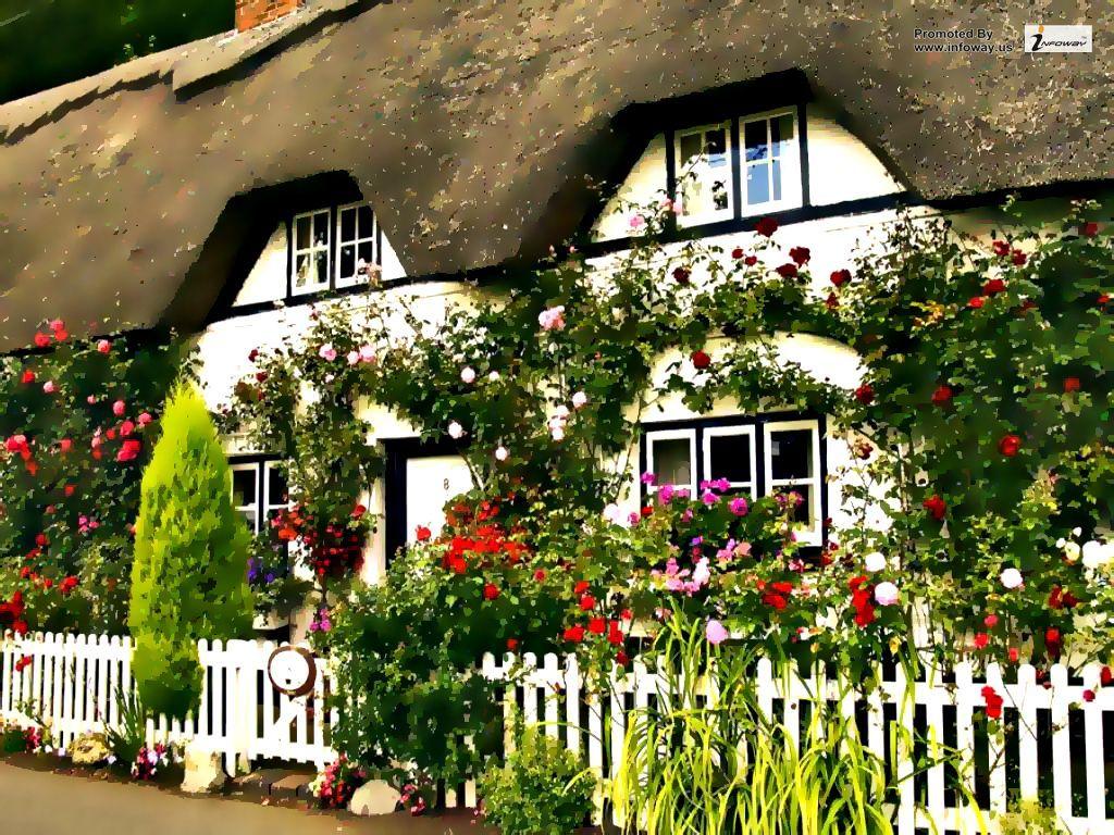 1024x768 English Cottage Garden Wallpaper. English Cottage Garden Wa