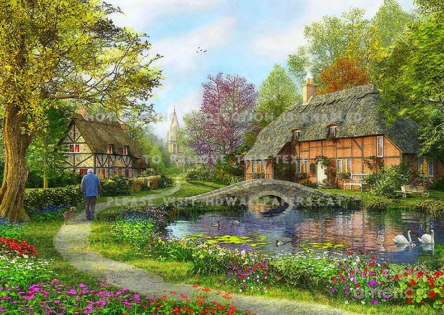 1450x1030 english cottage flowers gardens lakes in
