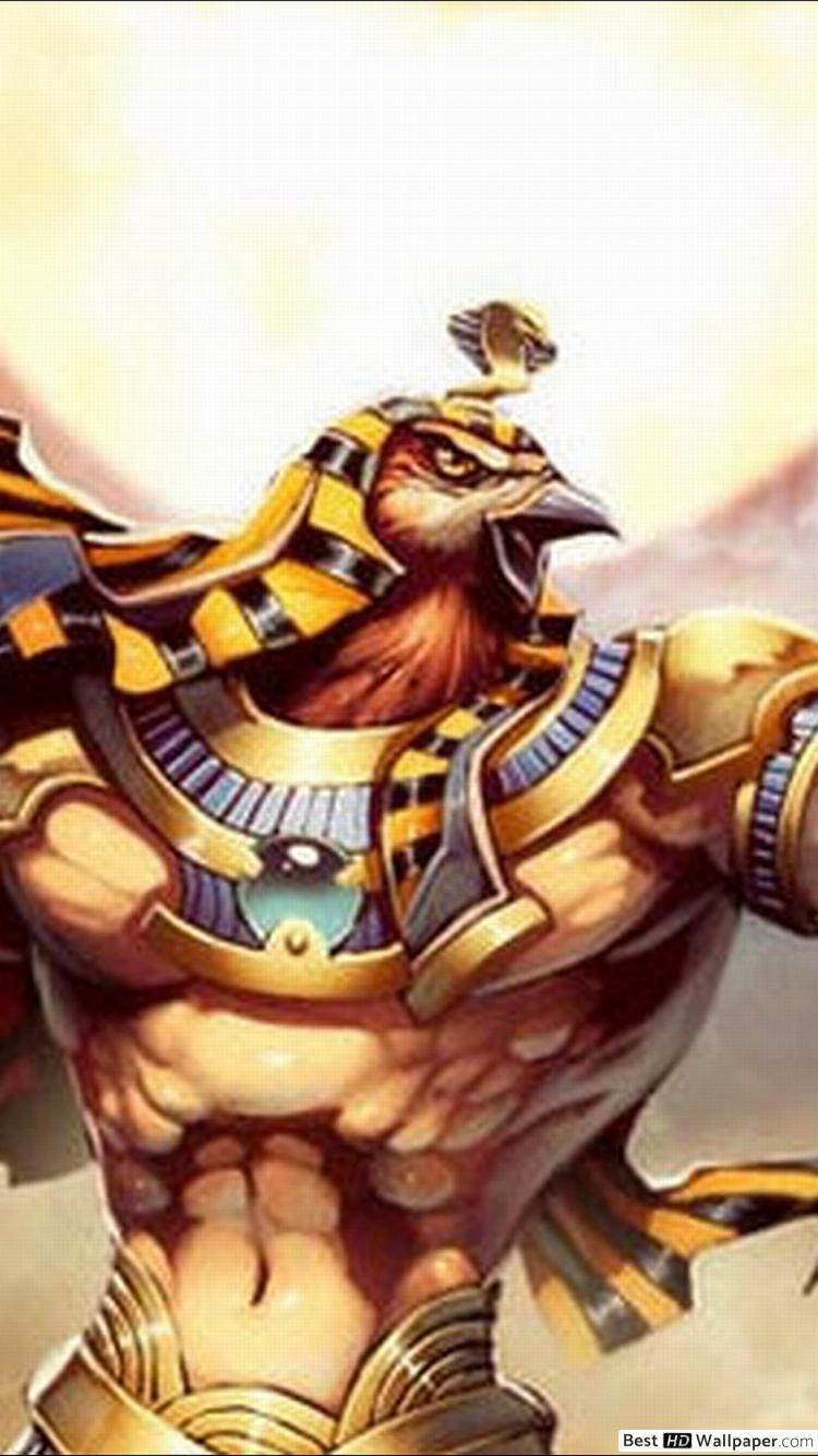 750x1334 Ancient Egyptian God Horus HD wallpaper download