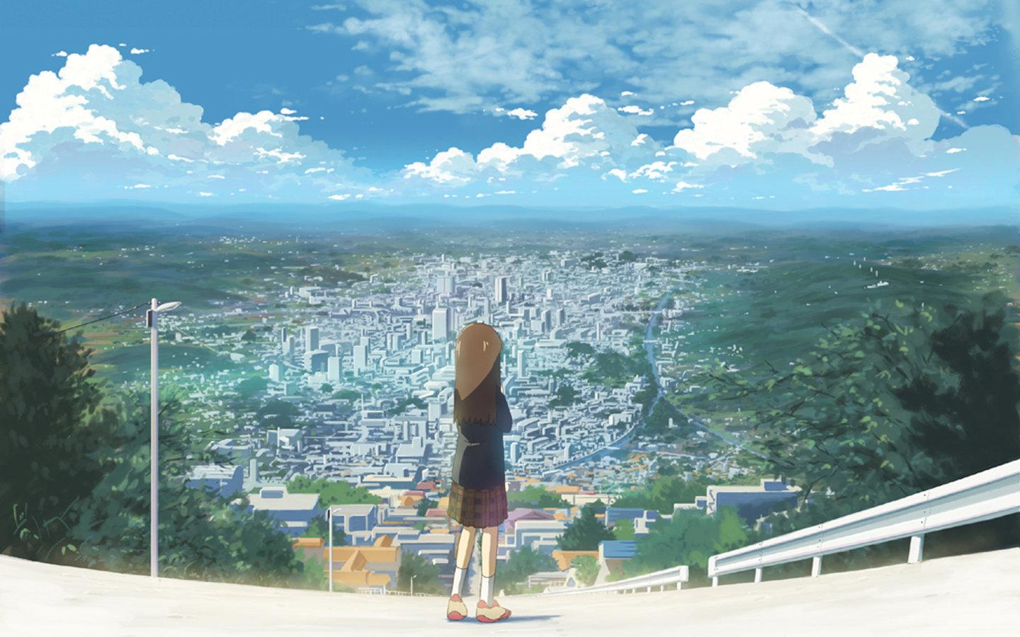 1440x900 Anime city wallpaper 1440x900 desktop background