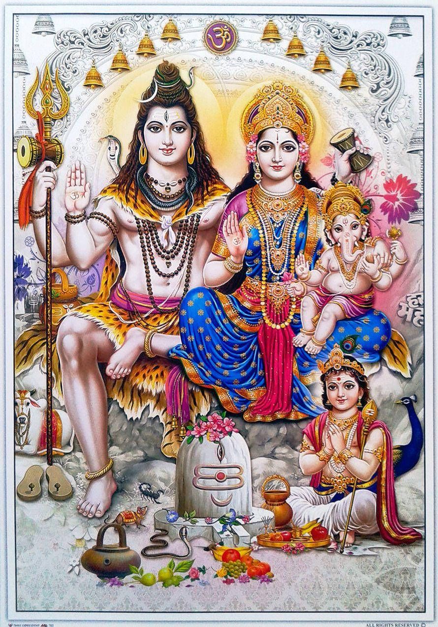 890x1275 Lord Shiva Family HD Wallpaper (100++)