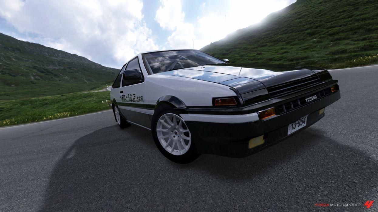 1245x700 Toyota AE86 Initial D Corolla panda trueno wallpaperx2160