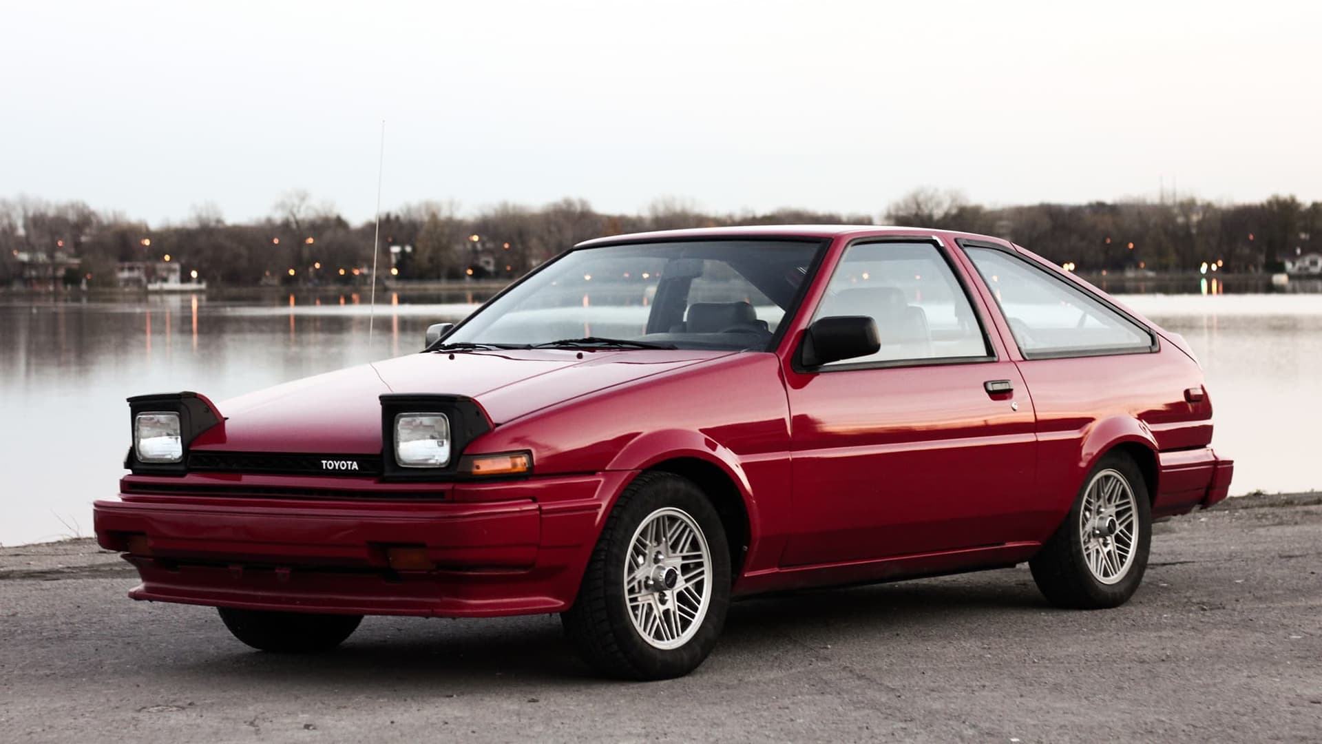 1920x1080 Red Toyota Ae86 Background