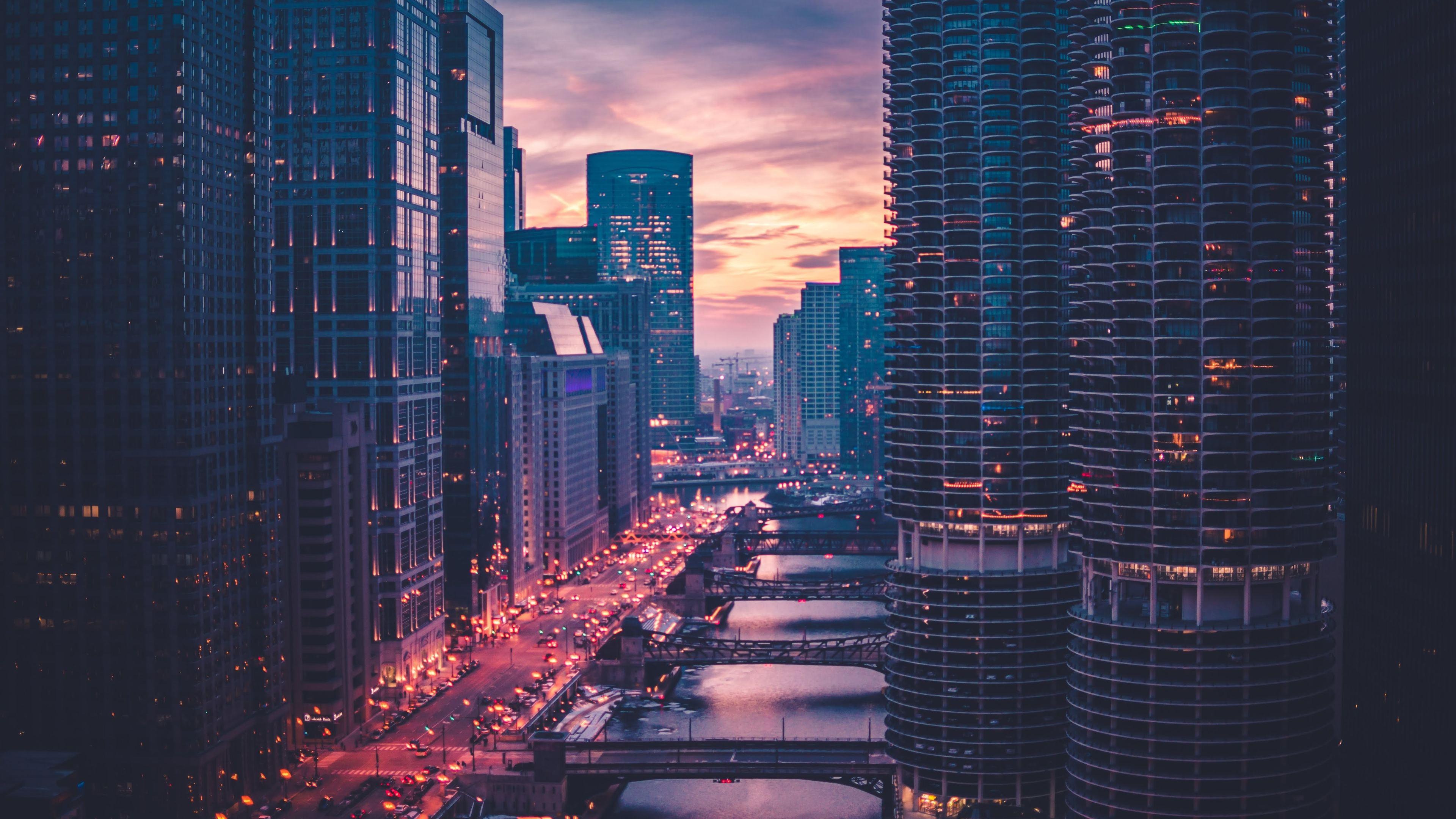 3840x2160 Wallpaper 4k Chicago United States Bridge 4k 4k Wallpaper, America Wallpaper, Bridge Wallpaper, Hd Wallpaper, Usa Wallpaper, World Wallpaper
