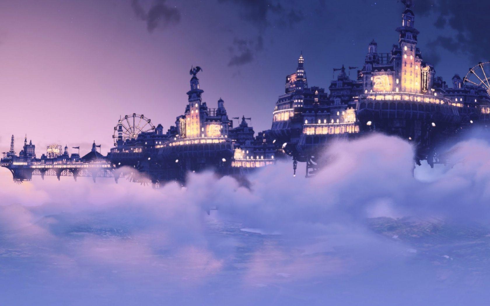 1680x1050 Desktop Wallpaper Bio Shock Infinite, Video Game, Flying Cities, HD Image, Picture, Background, 40b61d
