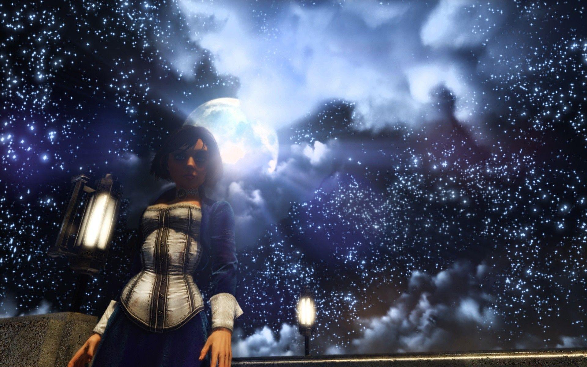 1920x1200 BioShock Infinite Elizabeth and the starry sky