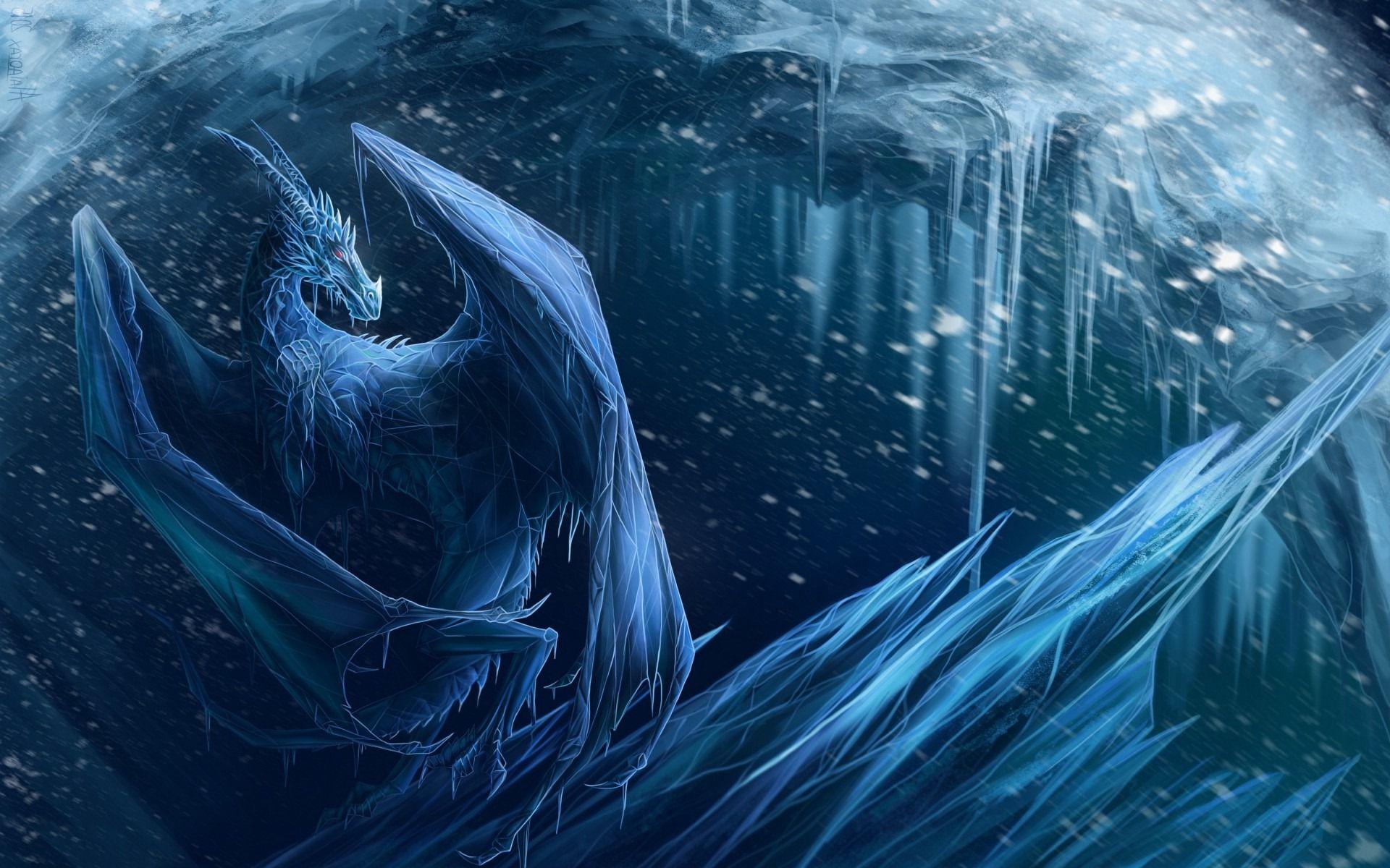 1920x1200 Ice Dragon Wallpaper 12491