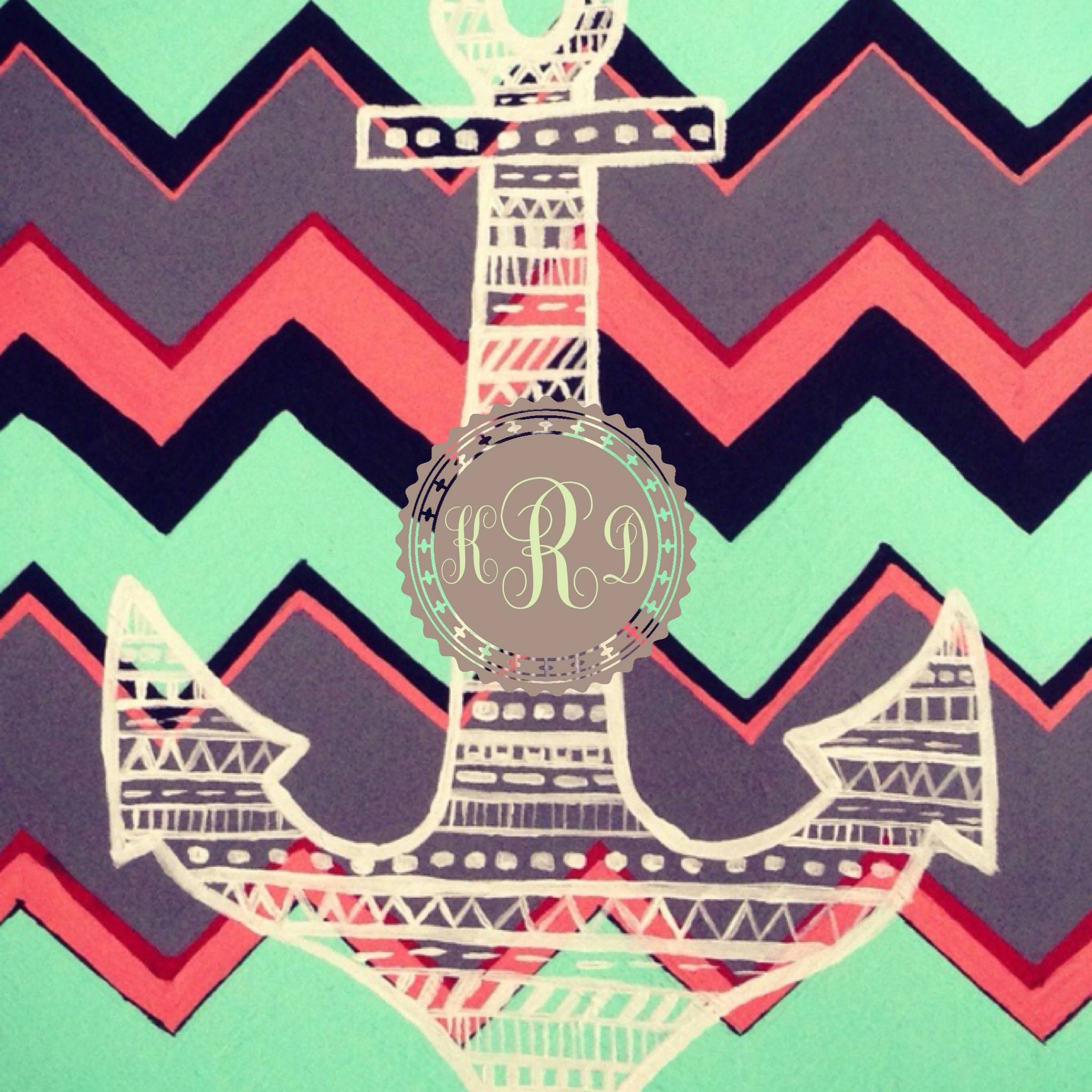 2048x2048 Anchor Monogram Wallpaper