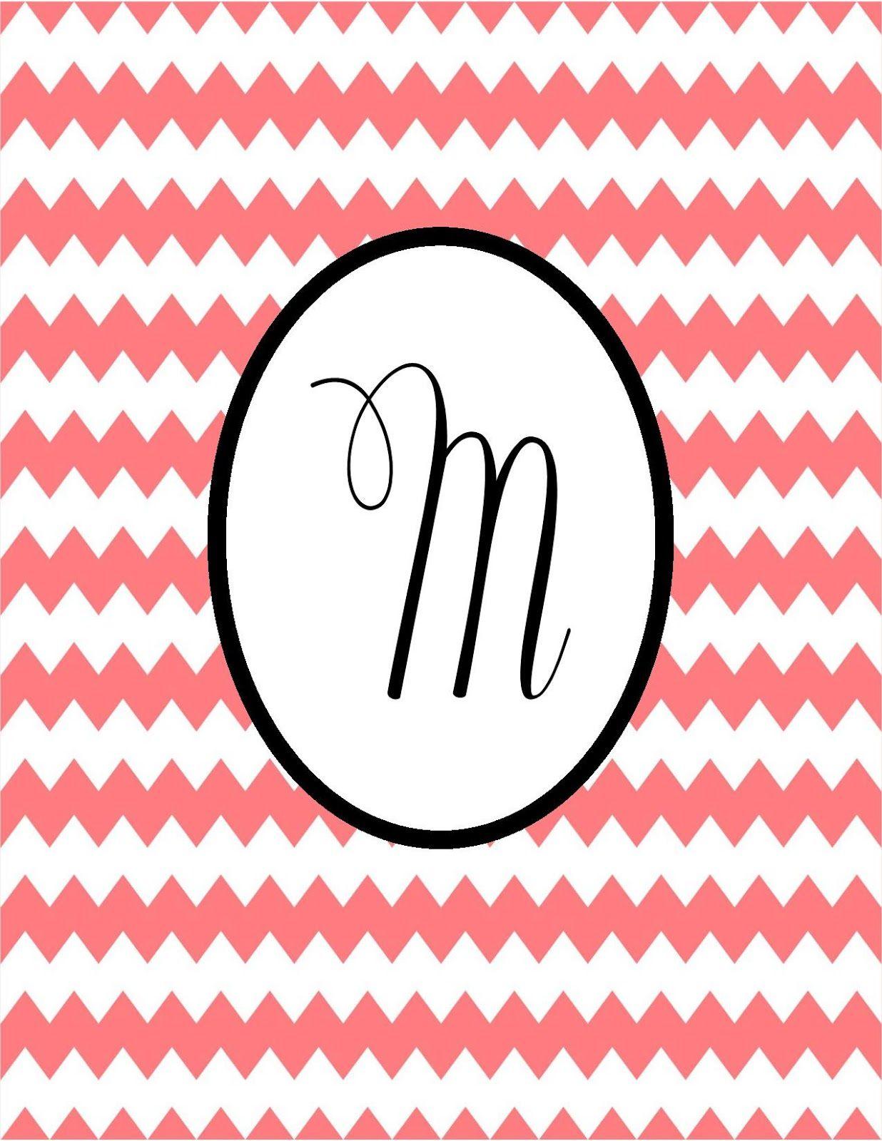 1236x1600 M Monogram Wallpaper