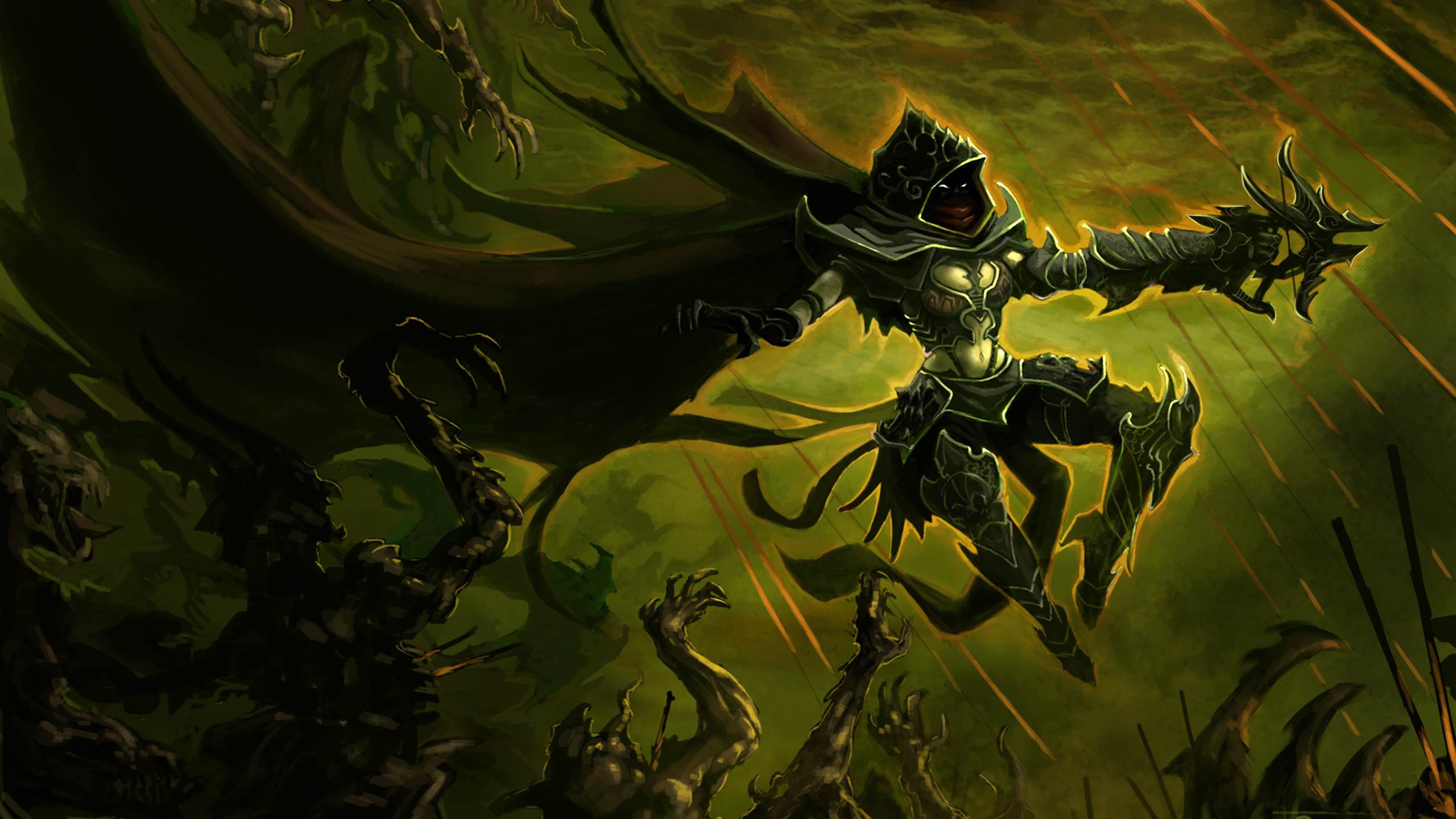 2560x1440 Wallpaper Demon Hunter World of Warcraft Legion HD 2560x1440