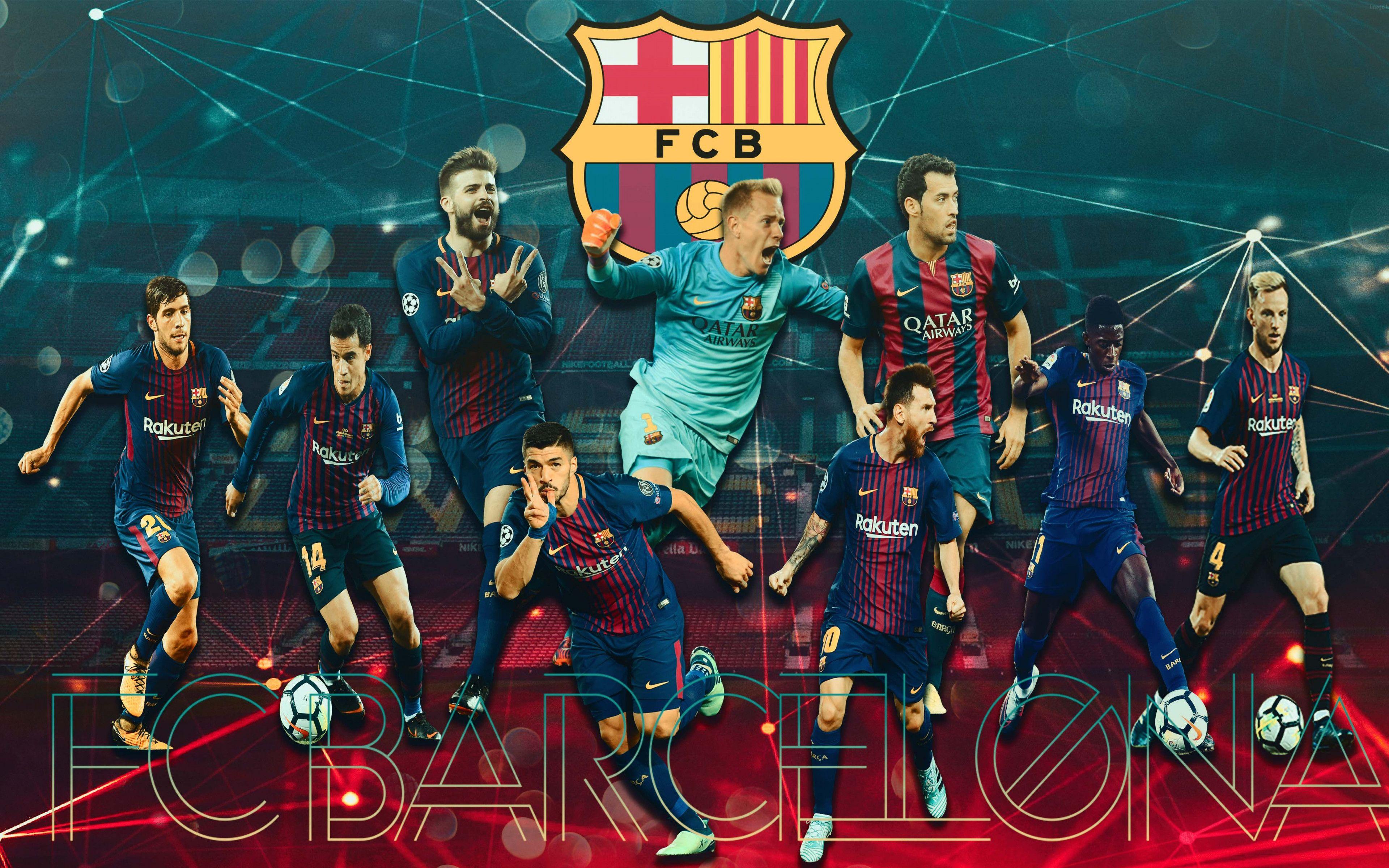 3840x2400 Download wallpaper: FC Barcelona 3840x2400