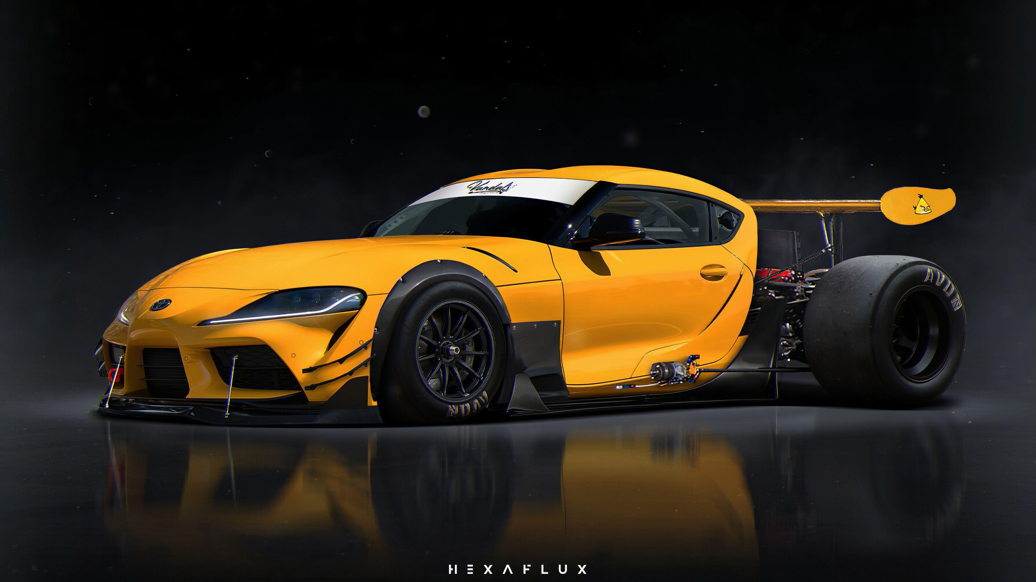 3572x2008 Cars With Big Tires Wallpaper