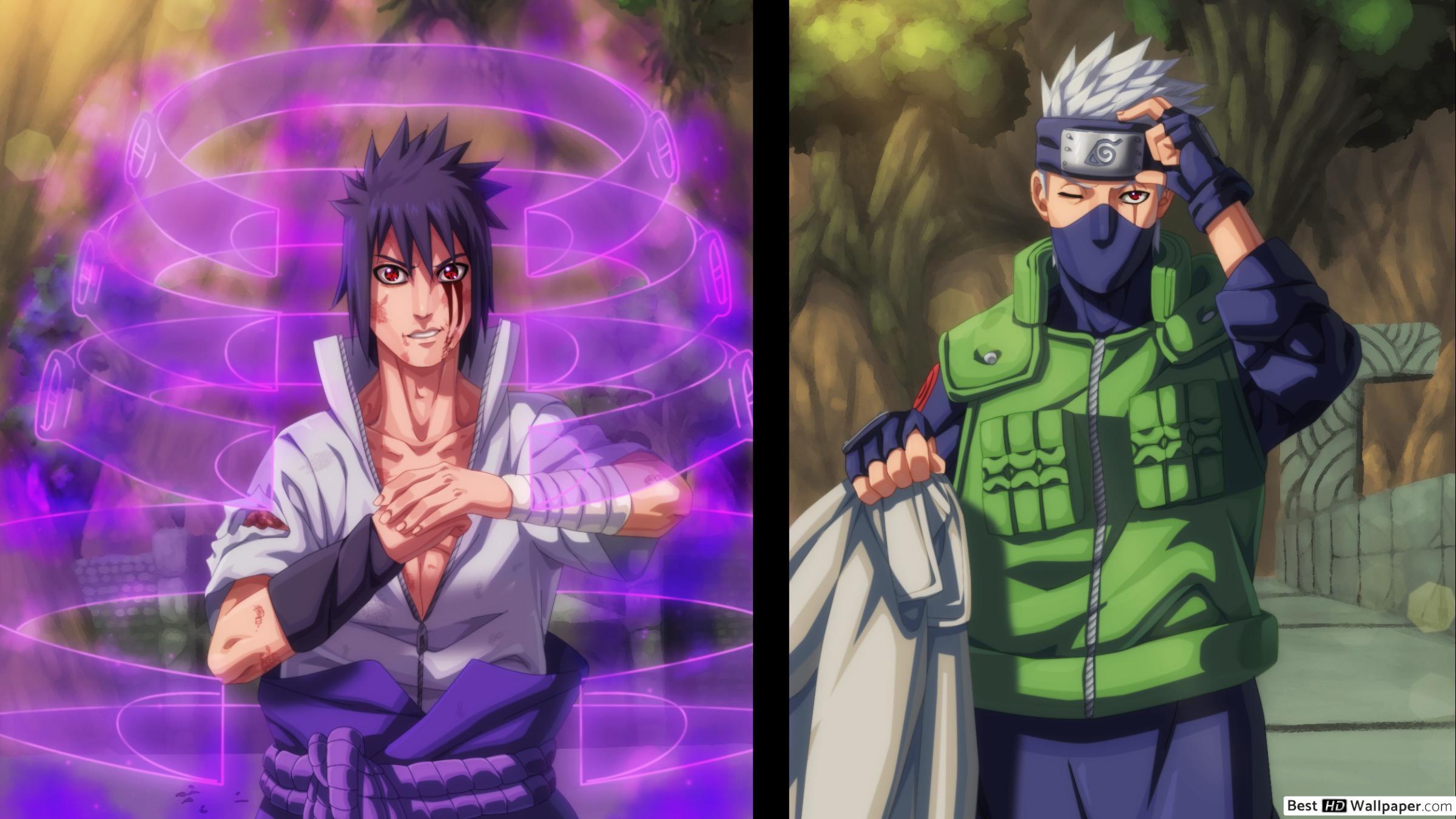 2400x1350 Naruto Shippuden Vs Kakashi HD wallpaper download