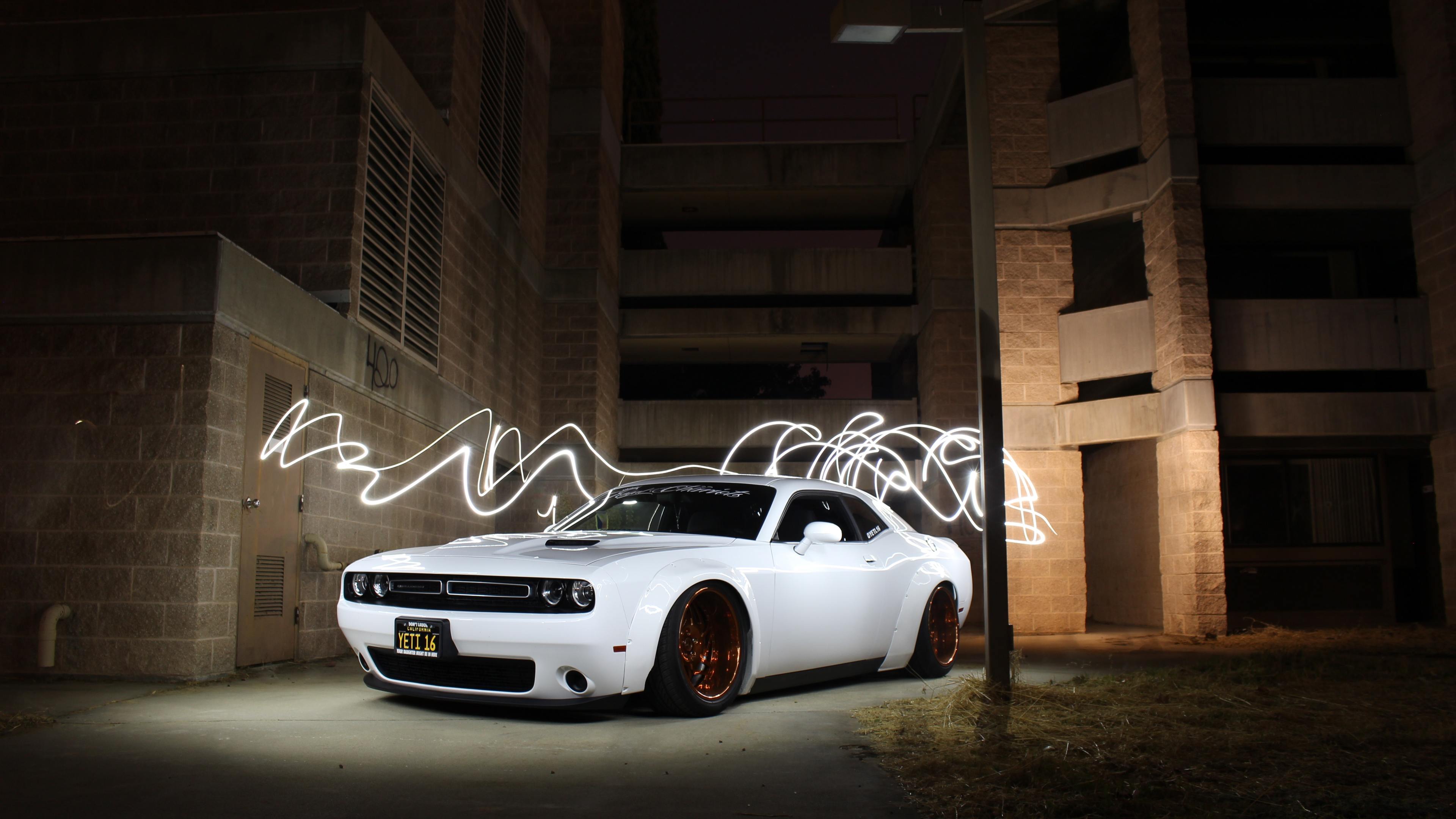 3840x2160 Wallpaper 4k Dodge Challenger Muscle Car Photography Long Exposure 4k- wallpaper, 5k wallpaper, cars wallpaper, dodge challenger wallpaper, hd- wallpaper, photography wallpaper