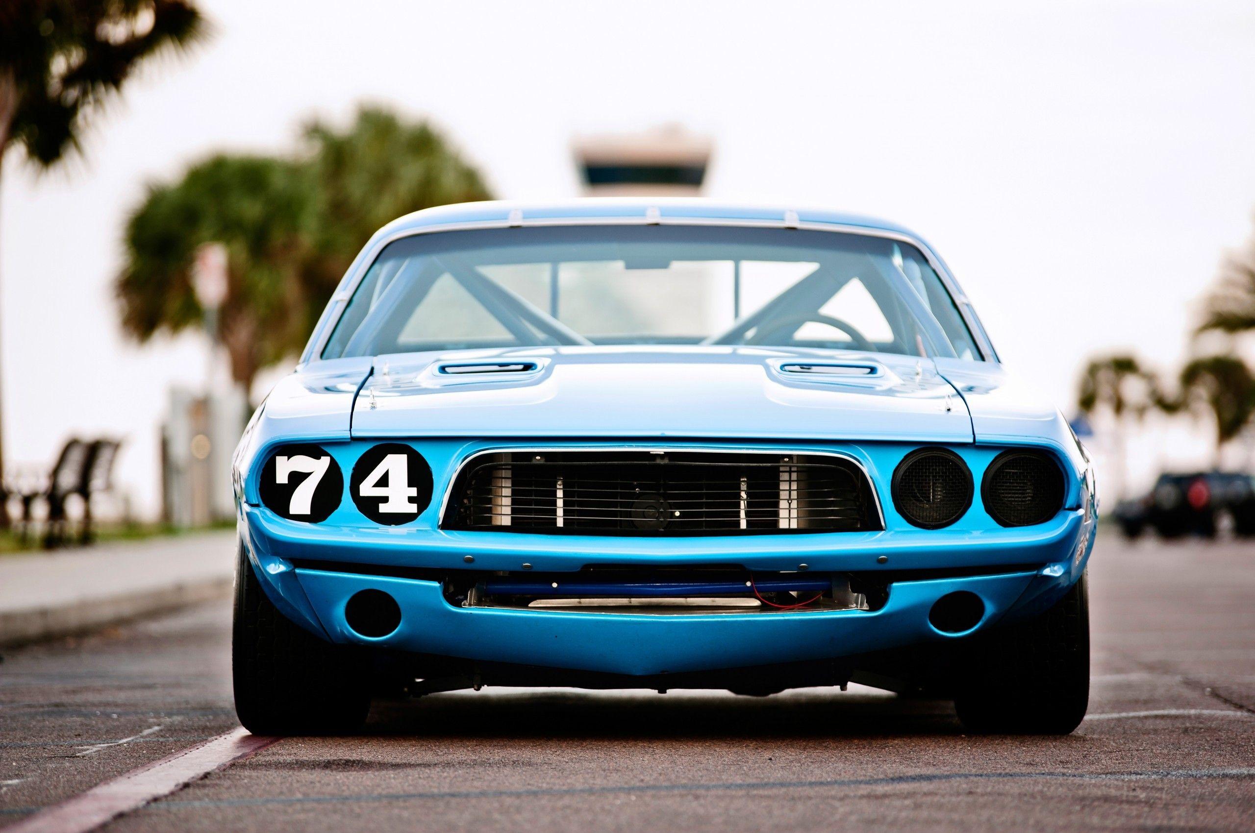 2560x1700 Download 2560x1700 Dodge Challenger Muscle Cars, Front View, Classic Cars Wallpaper for Chromebook Pixel