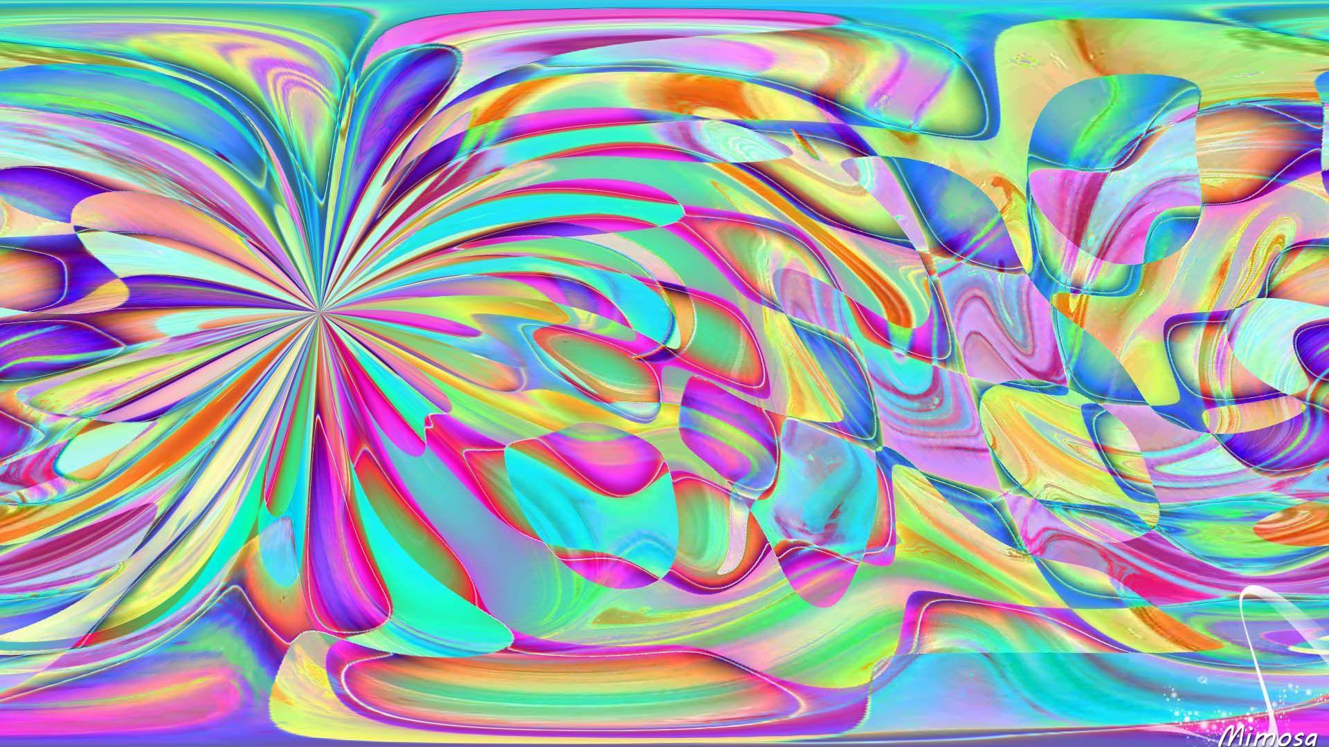 1920x1080 Abstract Artistic Colors Digital Art Pastel Shapes Wallpaper:1920x1080