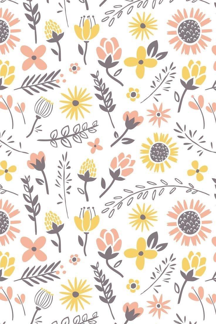 736x1103 Pastel Flowers iPhone Wallpaper Desktop Background