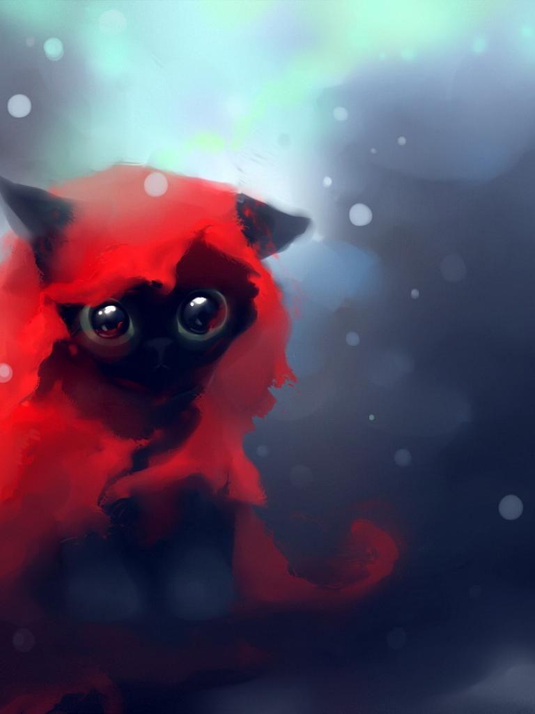 768x1024 Cute animal paintings by richard donskis. Cat artwork, Cute anime wallpaper, Cool anime wallpaper