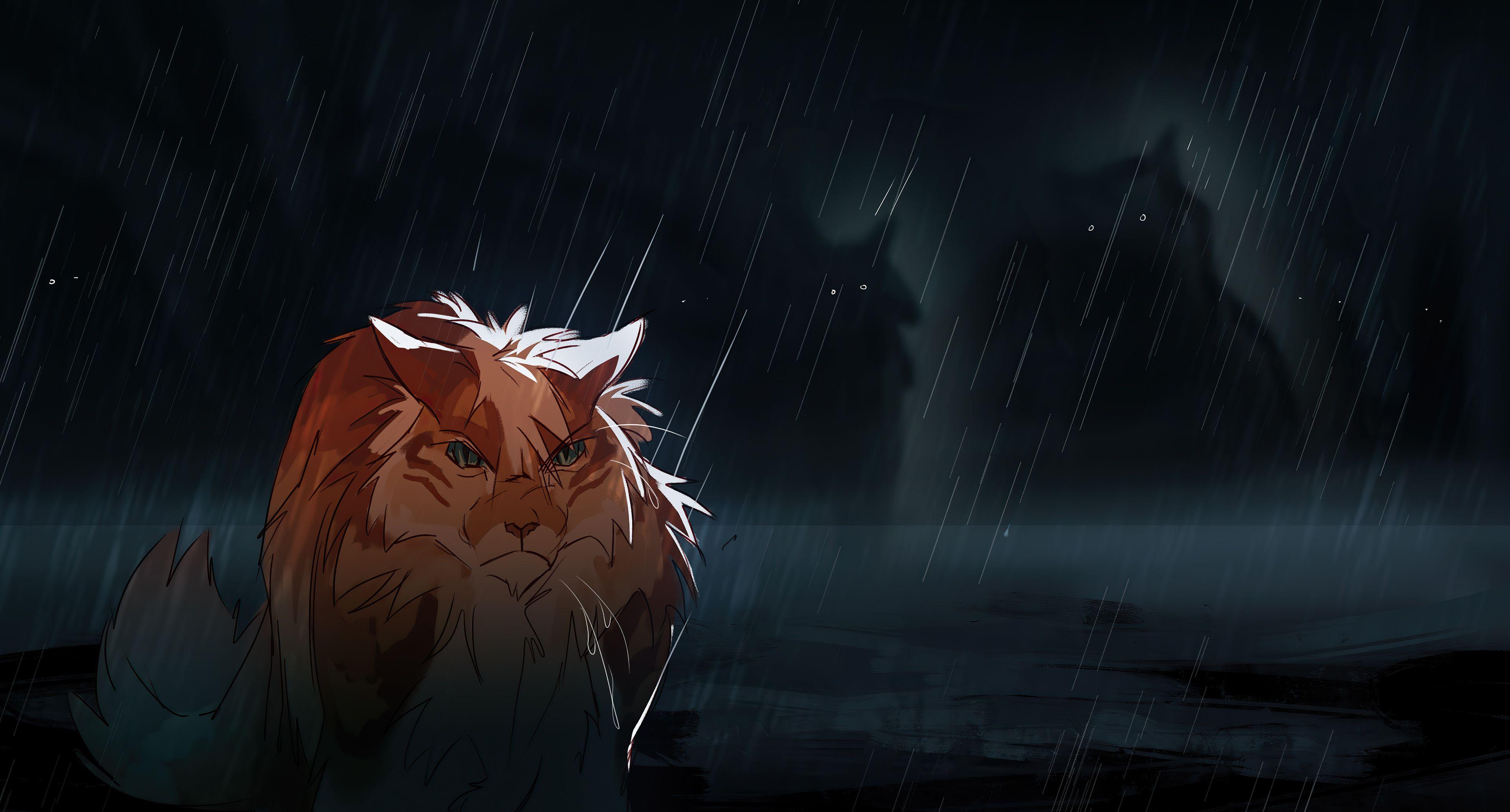 3840x2067 Anime Cat Art 4k, HD Anime, 4k .