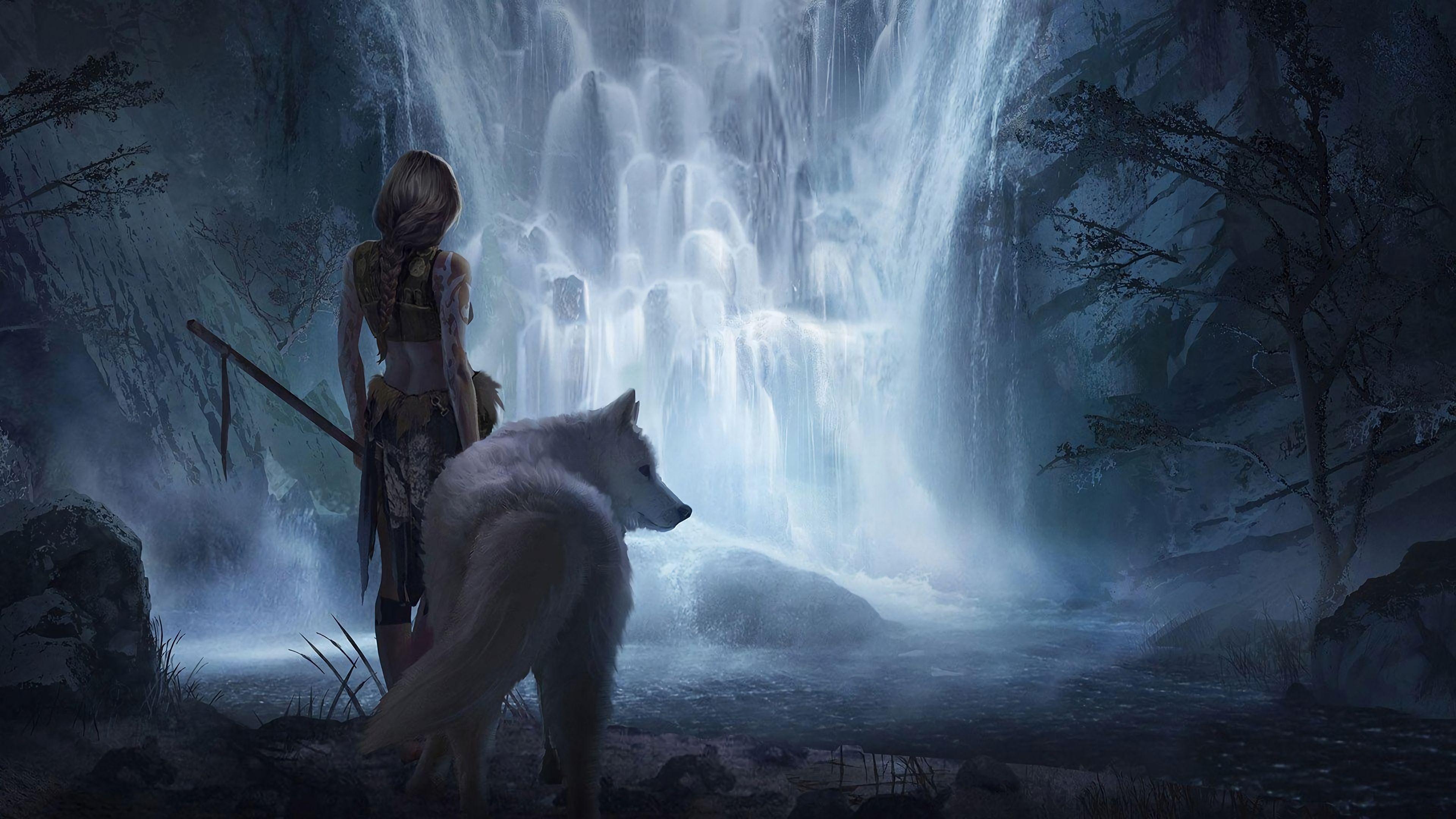 3840x2160 Wolf Girl Picture