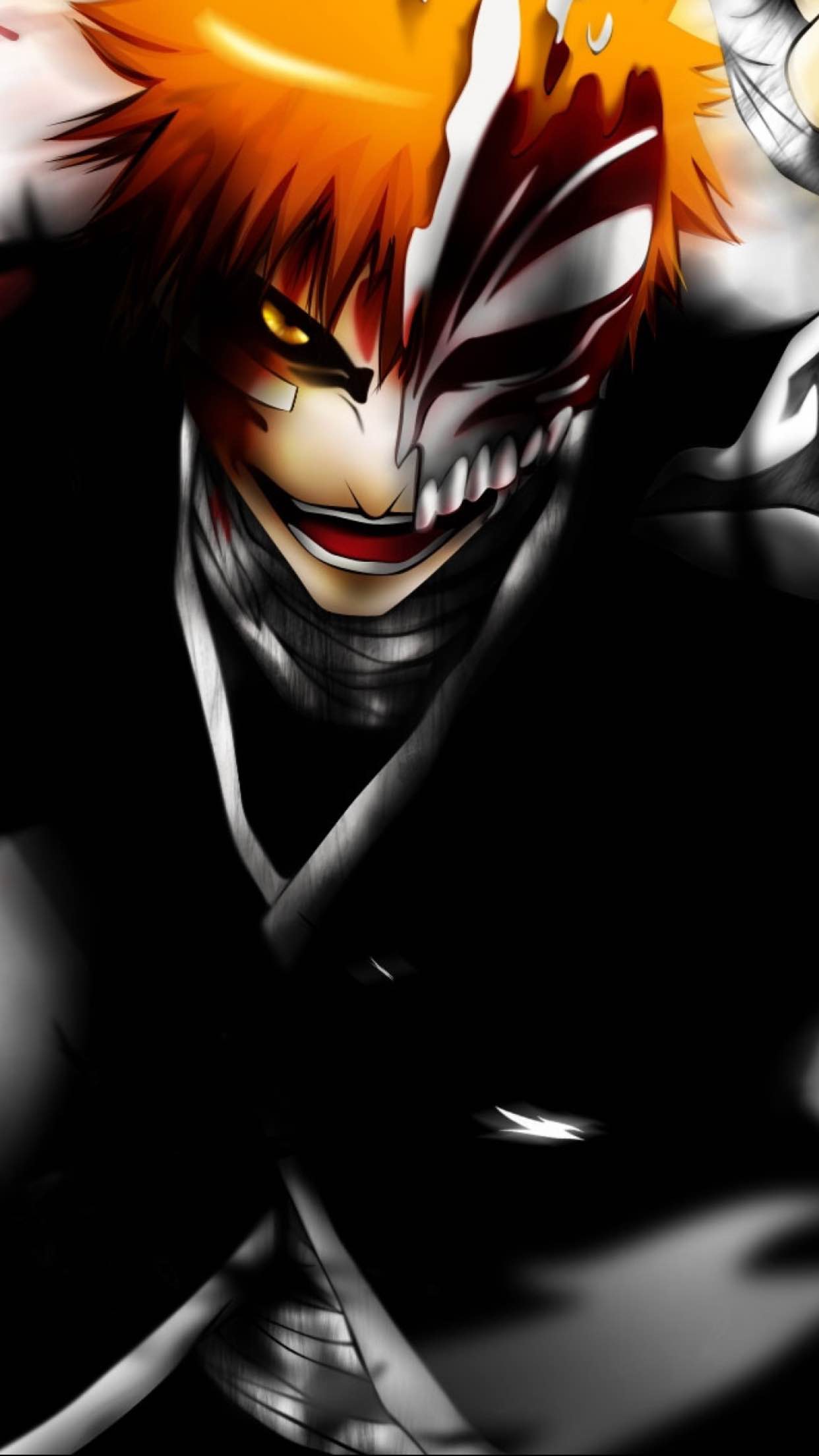 1242x2208 Bleach Ichigo Hollow iPhone Wallpaper