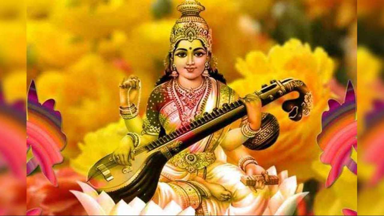 1280x720 Goddess Saraswati HD Wallpaper