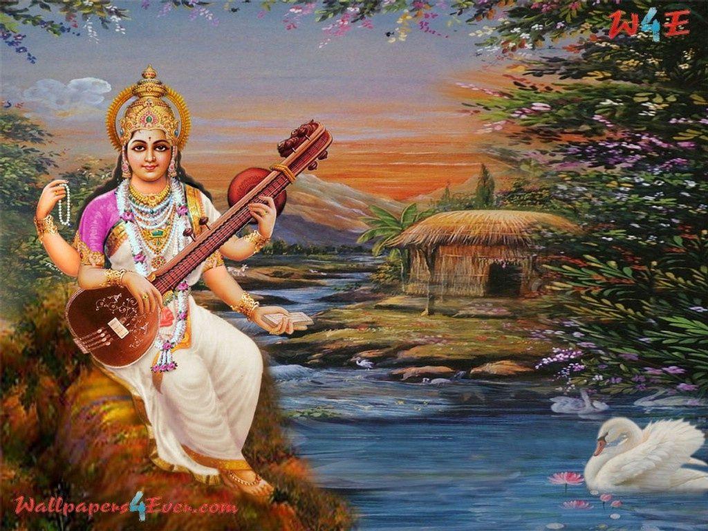1024x768 Saraswati Background. Saraswati Wallpaper, Durga Lakshmi Saraswati Wallpaper and Lakshmi Saraswati Ganesh Wallpaper