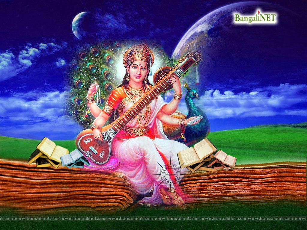 1024x768 Saraswati Background. Saraswati Wallpaper, Durga Lakshmi Saraswati Wallpaper and Lakshmi Saraswati Ganesh Wallpaper
