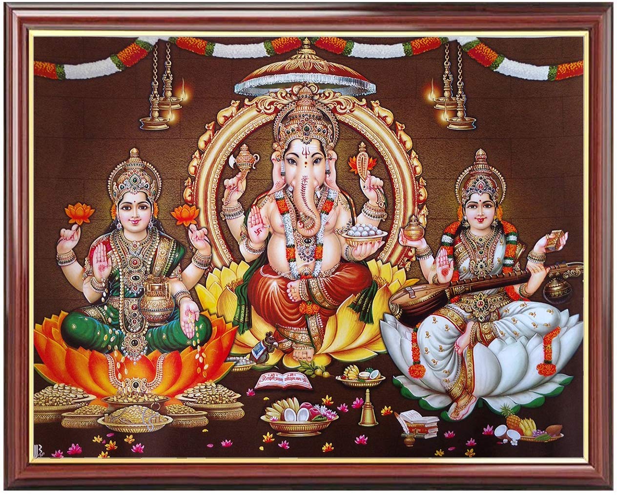 Laxmi Ganesh Saraswati Wallpapers Top Free
